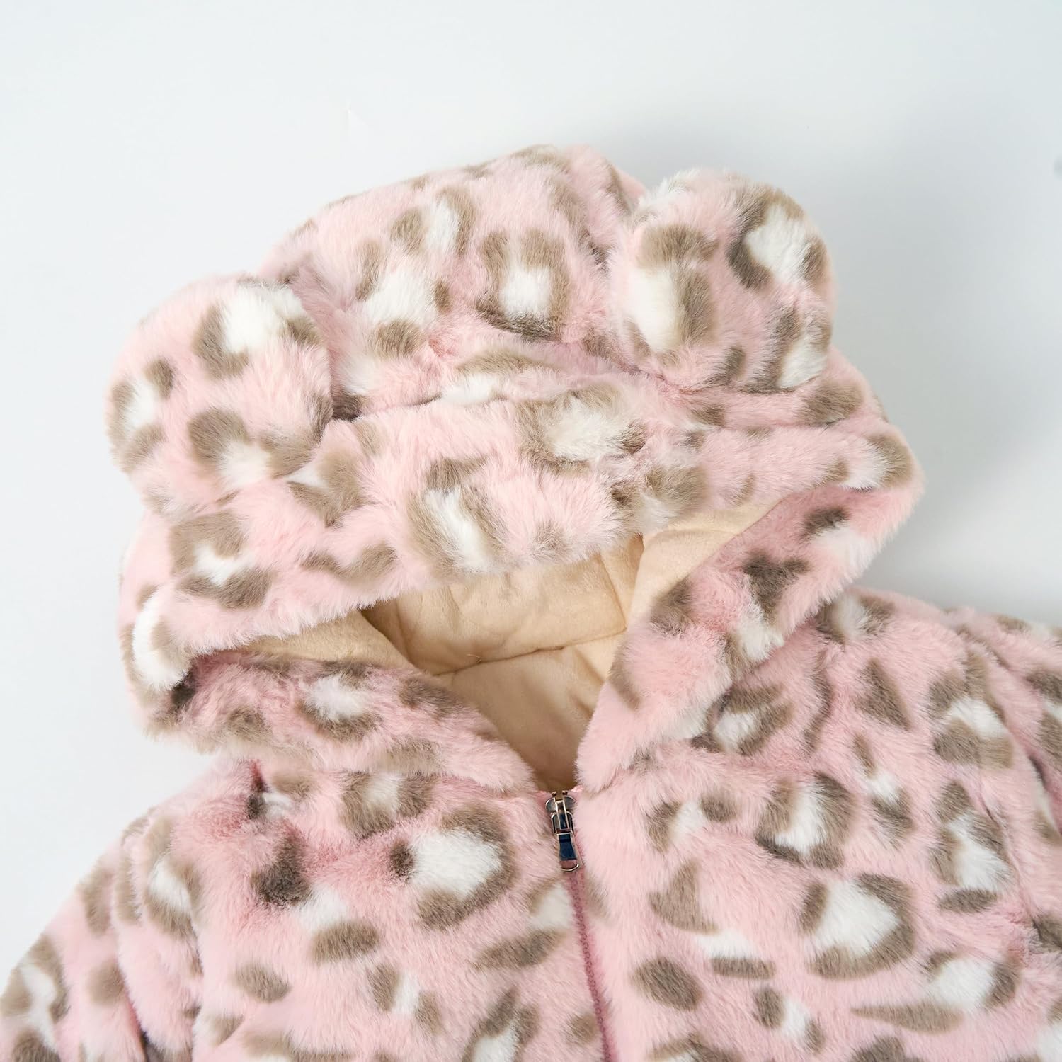 Miipat Toddler Girls Winter Coat Kids Fleece Hooded Jacket Zip Up Baby Thick Warm Outerwear Overcoat - Image 6