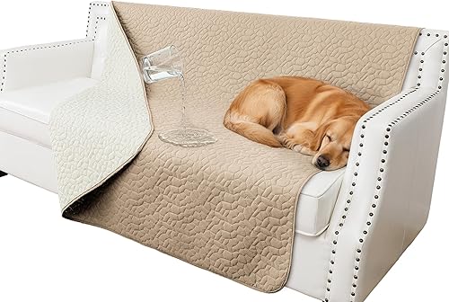 Miniatura 29 de Manta impermeable para perro, lavable antideslizante para sofá, mantas resistentes al pelo de mascotas, para cama, silla, muebles, protector para
