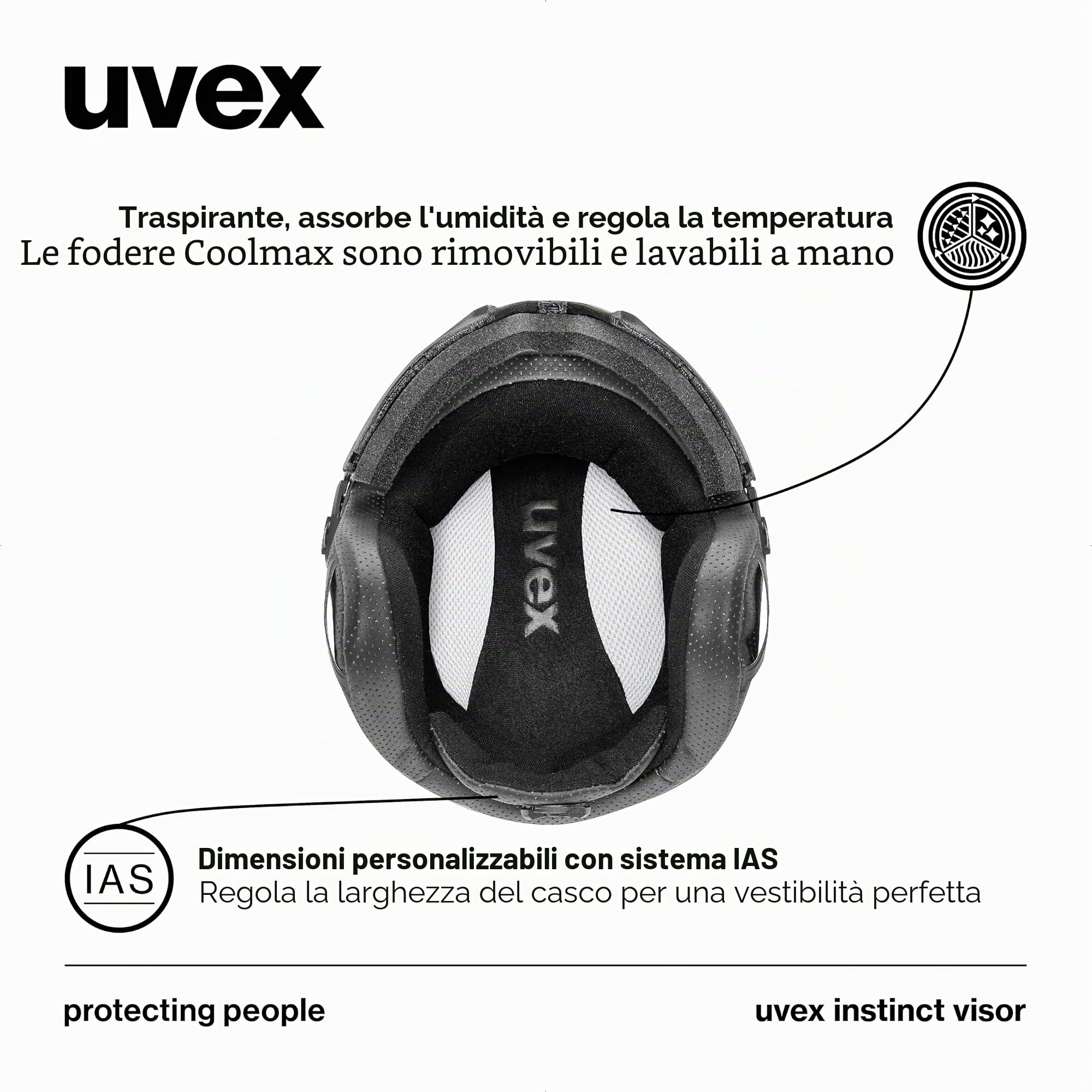 Uvex Instinct Visor - Unisex Visierhelm mit Schutzstufe S2