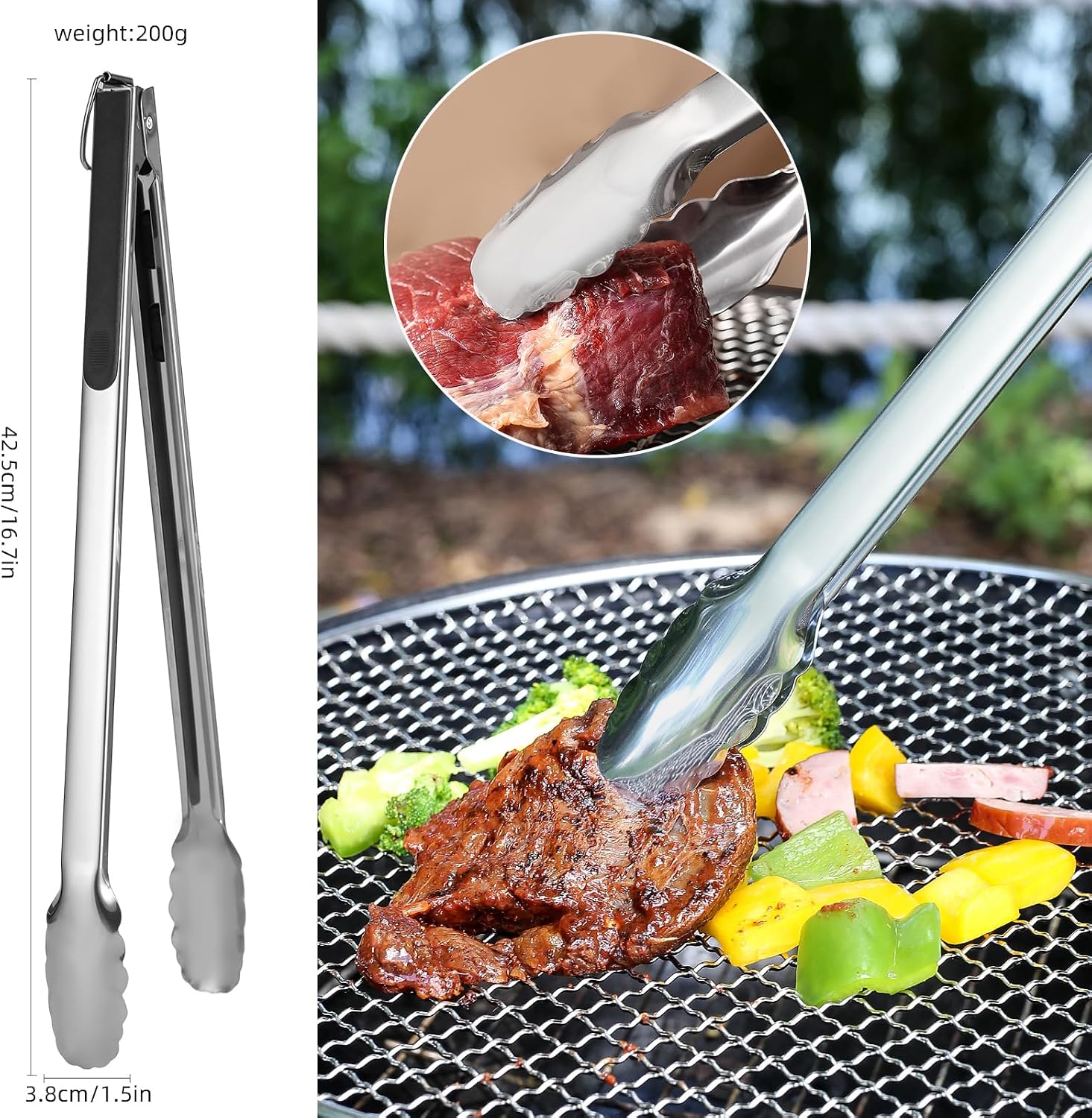 BBQ Grill Accessories, 21PCS Grilling Accessories for Outdoor Grill, Stainless Stell Grilling Tools, BBQ Grill Utensils Set for Camping/Backyard - Ideal Grilling Sets for Men