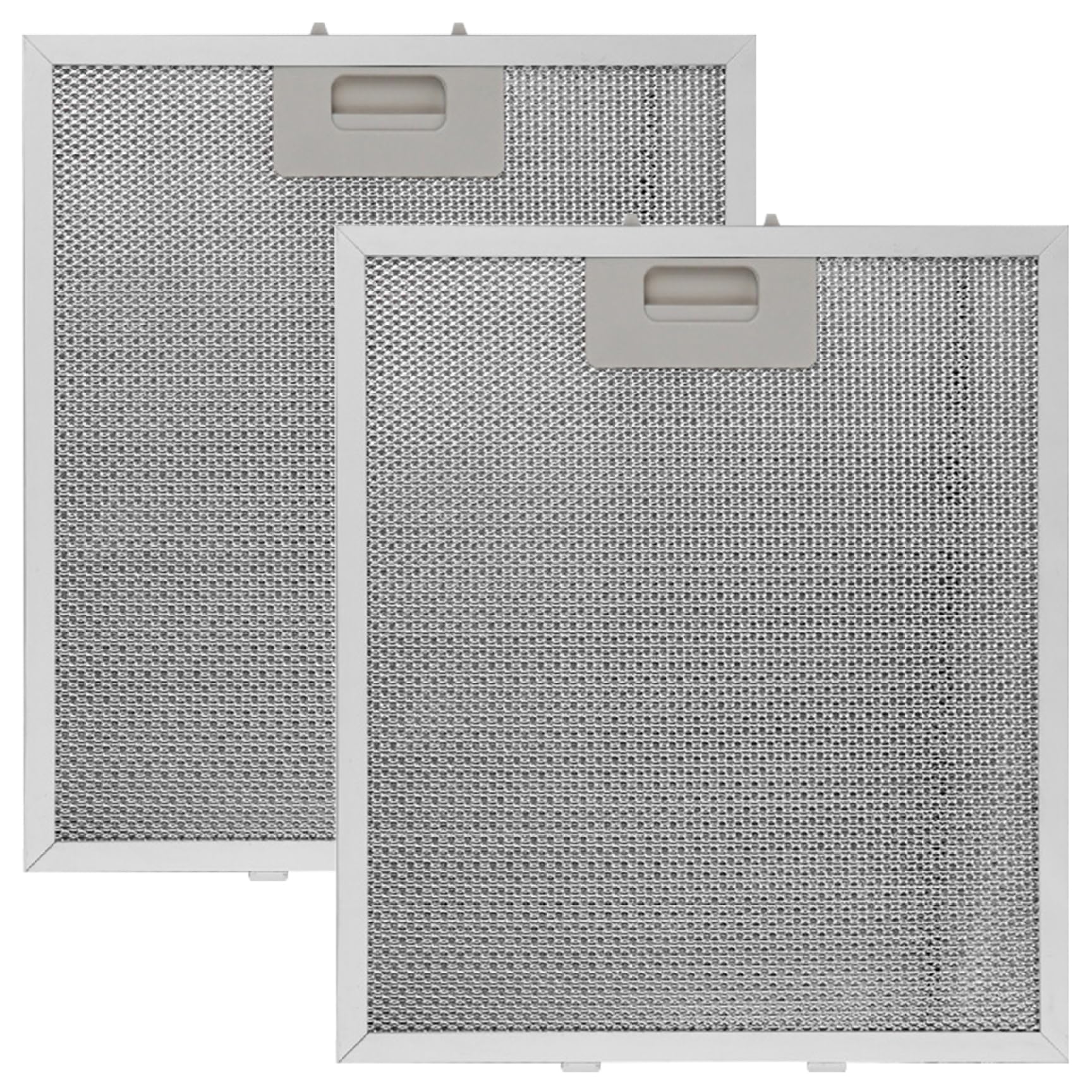 Filtre à graisse pour hotte de cuisine en aluminium, lot de 2 grilles robustes 30x25 cm