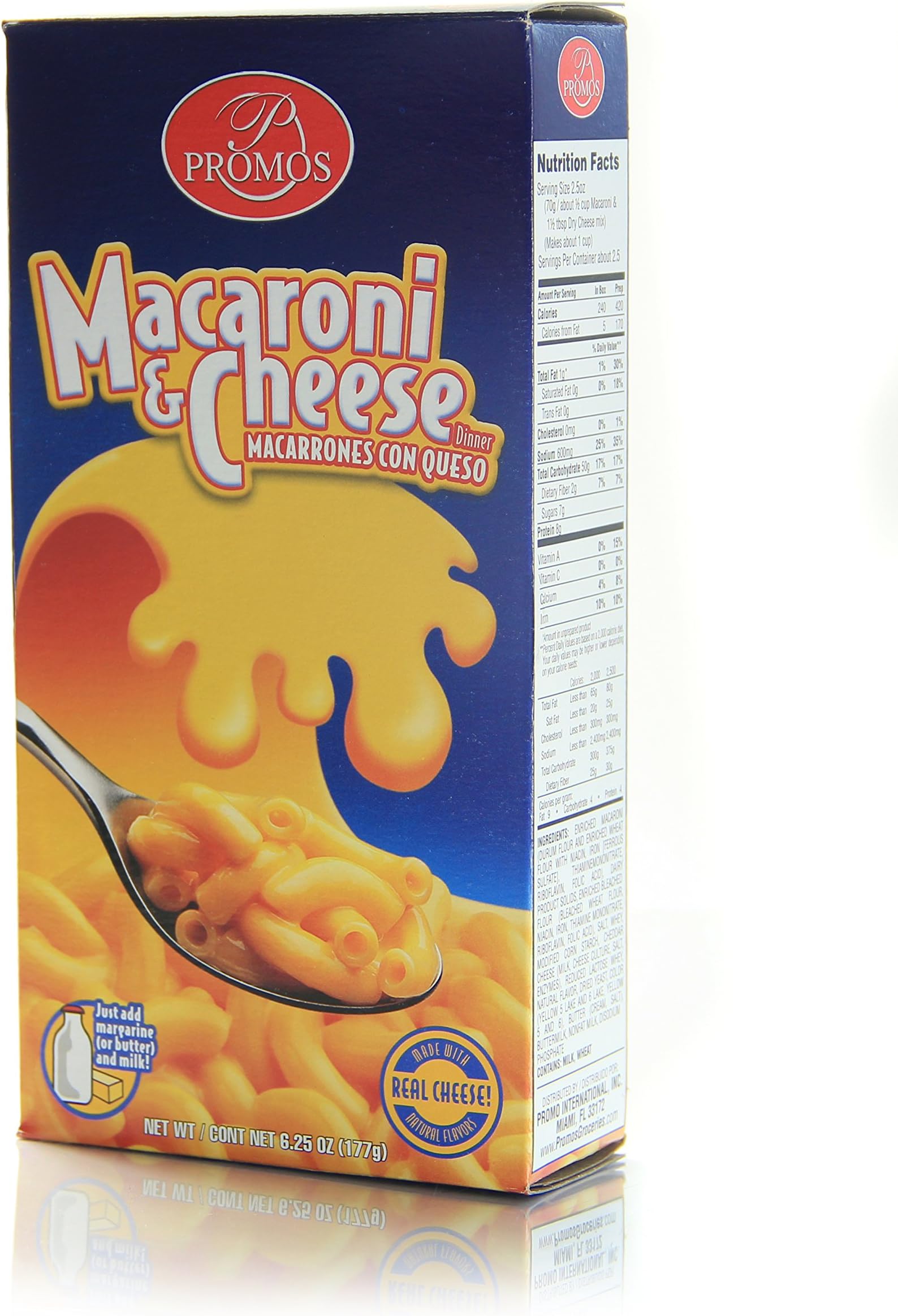 PROMOS MACARONI & CHEESE DINNER 6.25oz. (24 in a case).