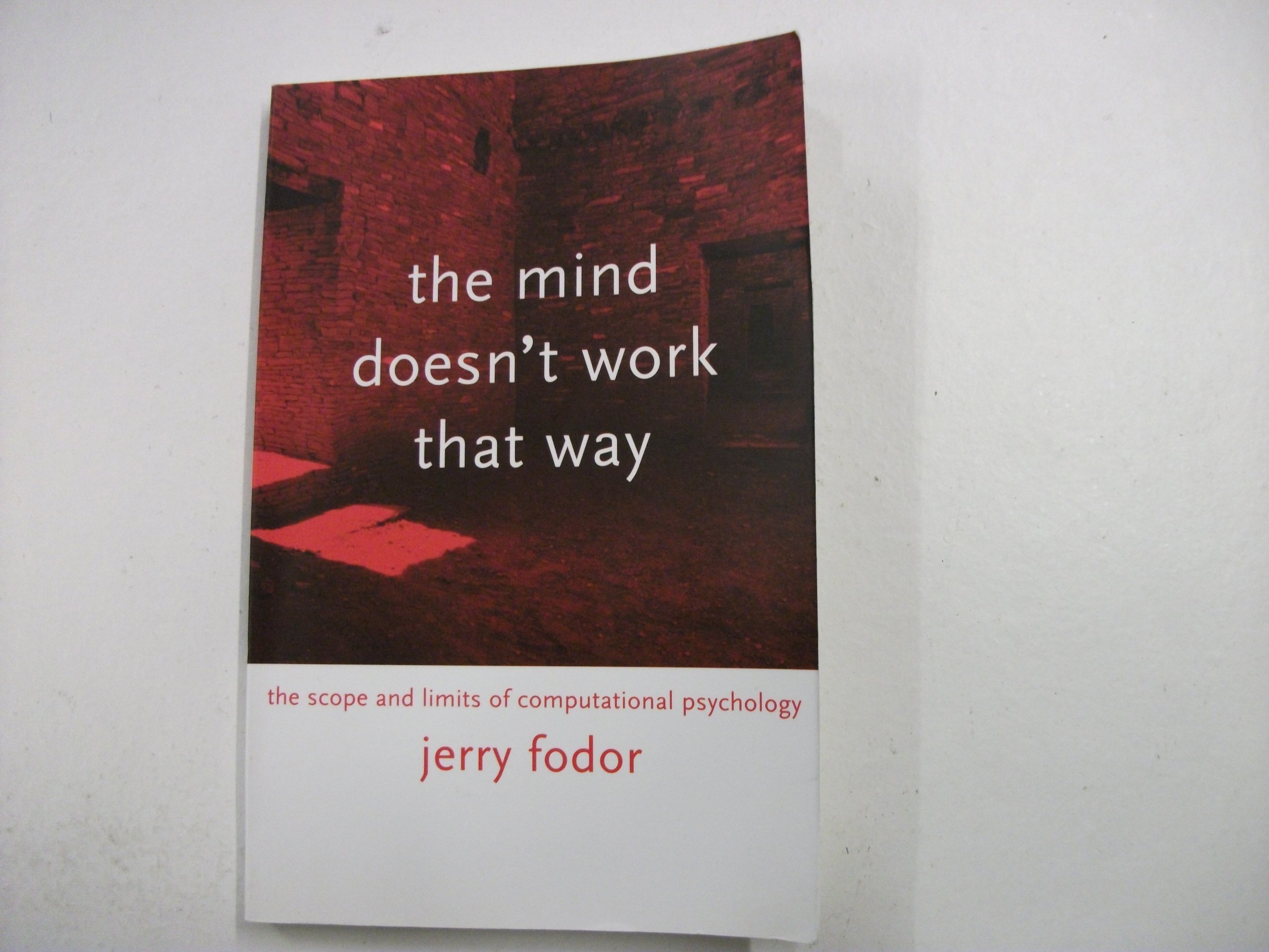 The Mind Doesn′t Work That Way – The Scope & Limits of Computational Psychology (Representation and Mind series)