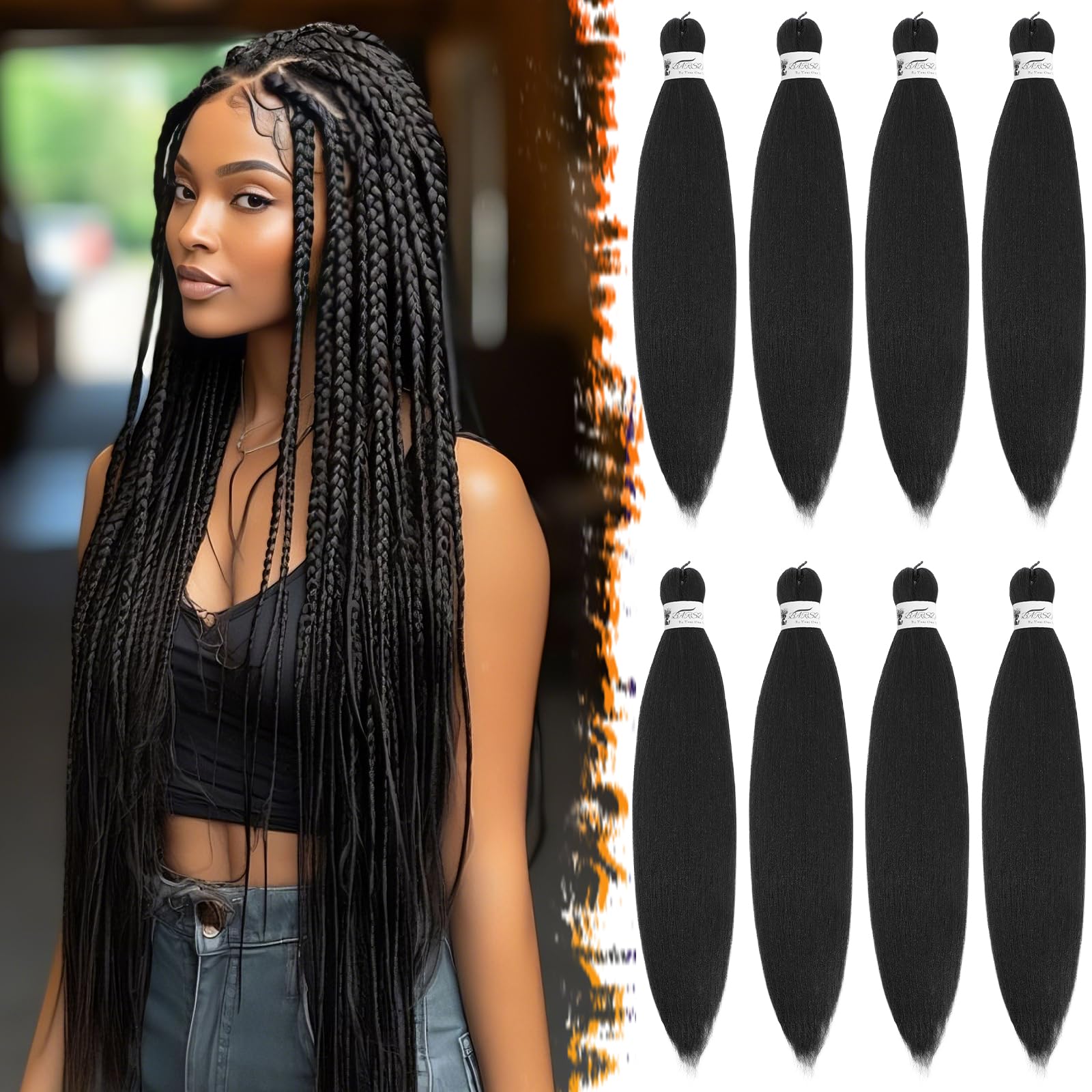 BARSDAR Pre-stretched Braiding Hair