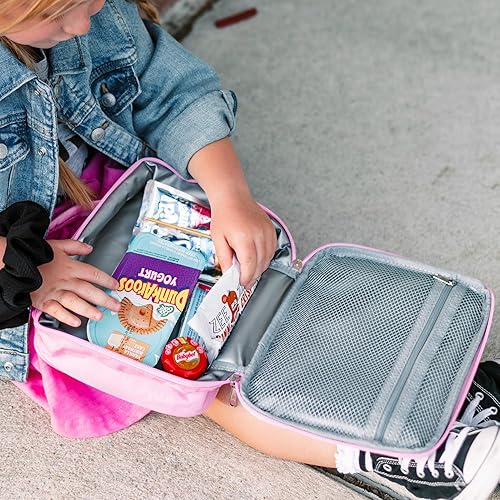 Miniatura 65 de mibasies Lonchera infantil para niñas pequeñas, bolsa de almuerzo aislada y reutilizable para la escuela, fresas surtidas, color rosa Surtido