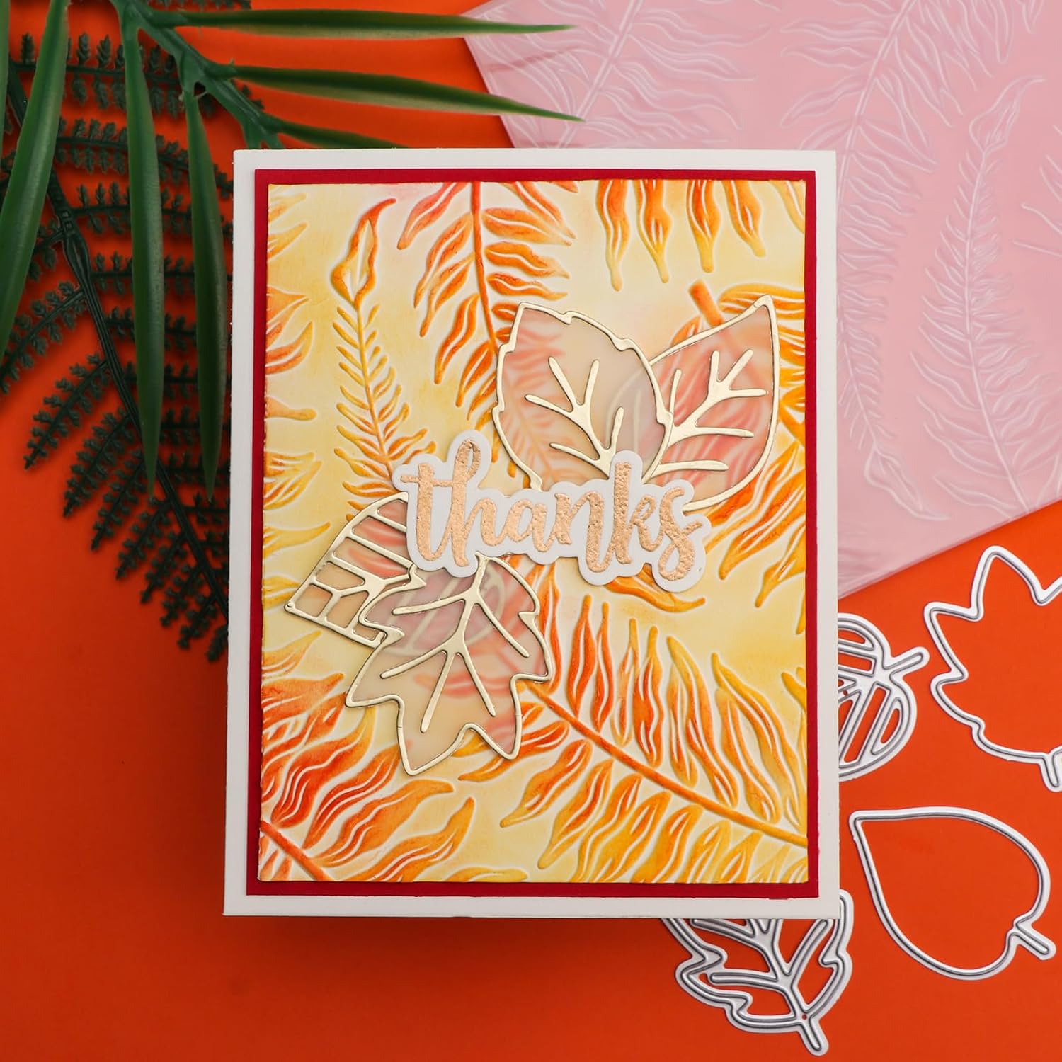 Briartw 3D Embossing Folder for Paper Crafting - Deep Texture Design, Compatible with Die Cutting Machines, Ideal for Cardstock (≥250gsm),Scrapbooking and Paper Craft,5.9x5.9 Inch