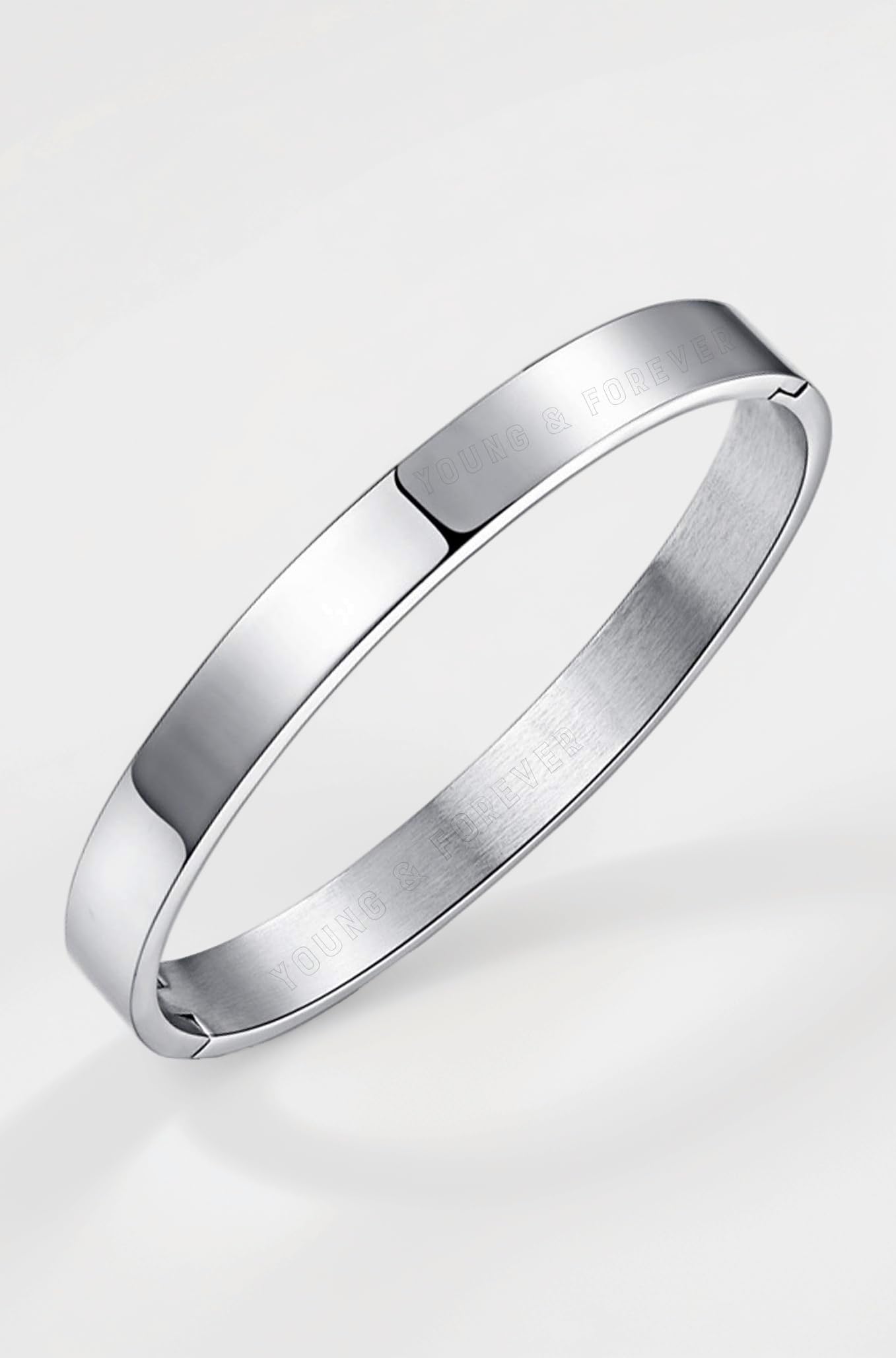 Fashion Jewelry Gift Rose Gold Black Gold Silver Openable Free Size Anti Tarnish Demi-Fine Jewellery Stainless Steel Trandy Kadaa Bracelet For Men And Boys.