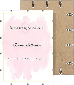 Alison Kingsgate 80X60CM Clip Frames Frameless Picture Frame with ...
