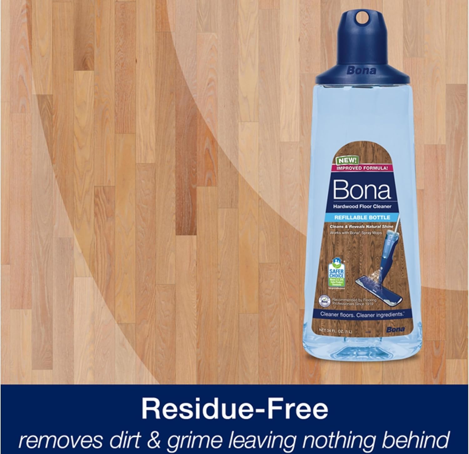 Bona Hardwood Floor Cleaner Refillable Cartridge, 34 oz, 2 Pack