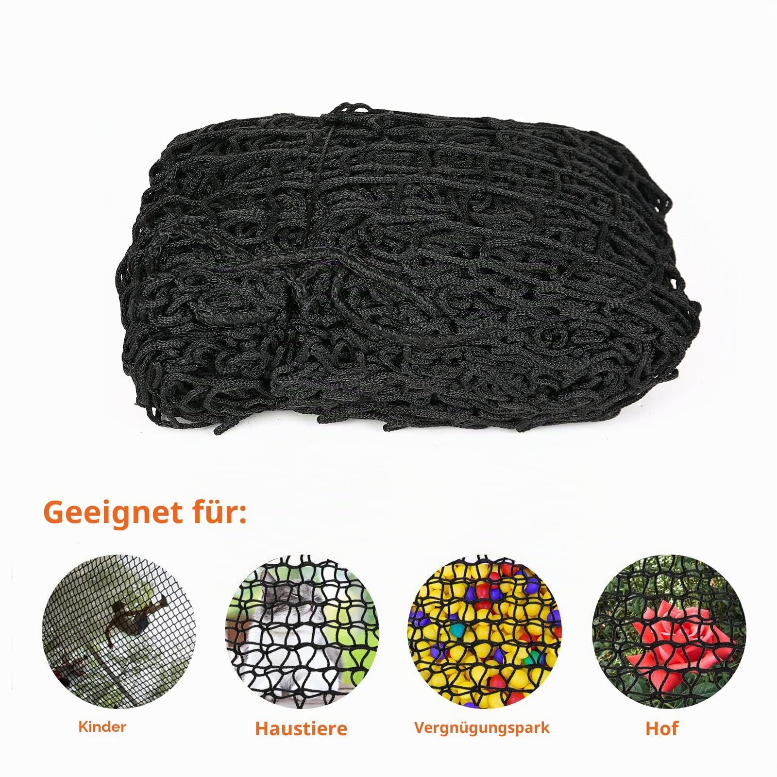 Kletternetz Spielplatz, Kinder Klettergerüst Schaukel Doppellagiges Schutznetz, Kletternetz Kinder für Spielplatz Outdoor Indoor Garten (3x3M)