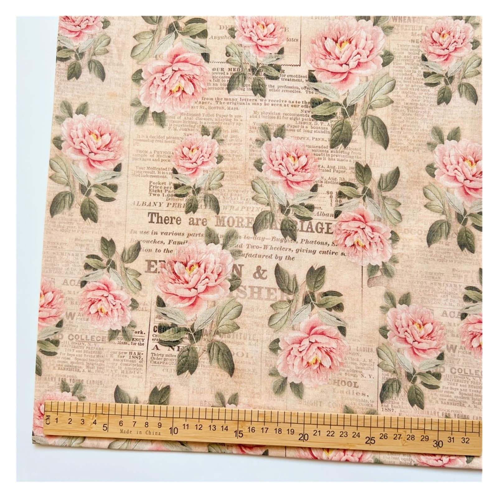 Embroidered Cotton Fabric Vintage newspaper girl oil painting girl Cotton Fabric Sew Clothes Dress Fabrics,DIY Quilting Needlework Patchwork Material(22)