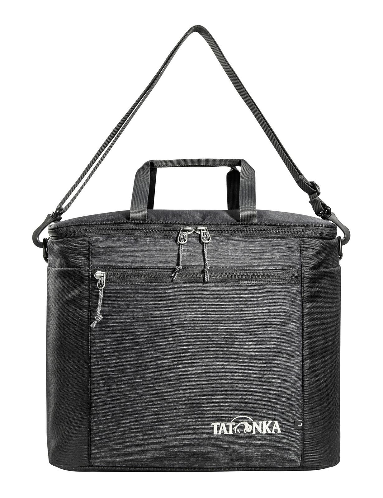 Tatonka Torba chłodząca Cooler Bag L (25 l) – izolowana torba z kieszenią wewnętrzną na akumulatory chłodzące, uchwyty i zdejmowany pasek na ramię – 37 x 27 x 30 cm (Off Black)