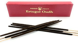 Haramain ERTUGUL OUDH - Agarwood Incense Stick - Agarbatti - Made from Pure Oudh Musk, Jasmine, Rose and Sandalwood