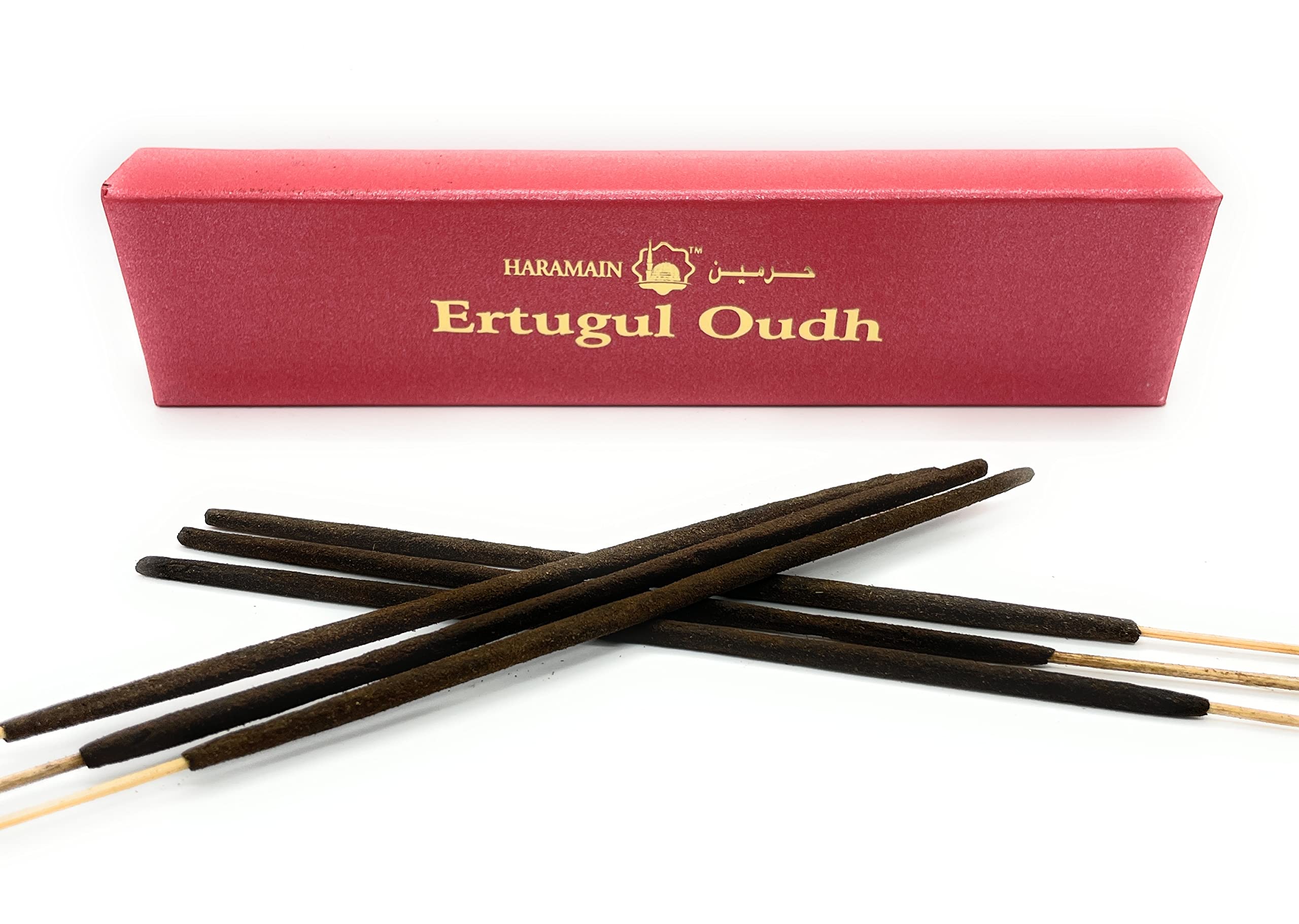 Haramain ERTUGUL OUDH - Agarwood Incense Stick - Agarbatti - Made from Pure Oudh Musk, Jasmine, Rose and Sandalwood