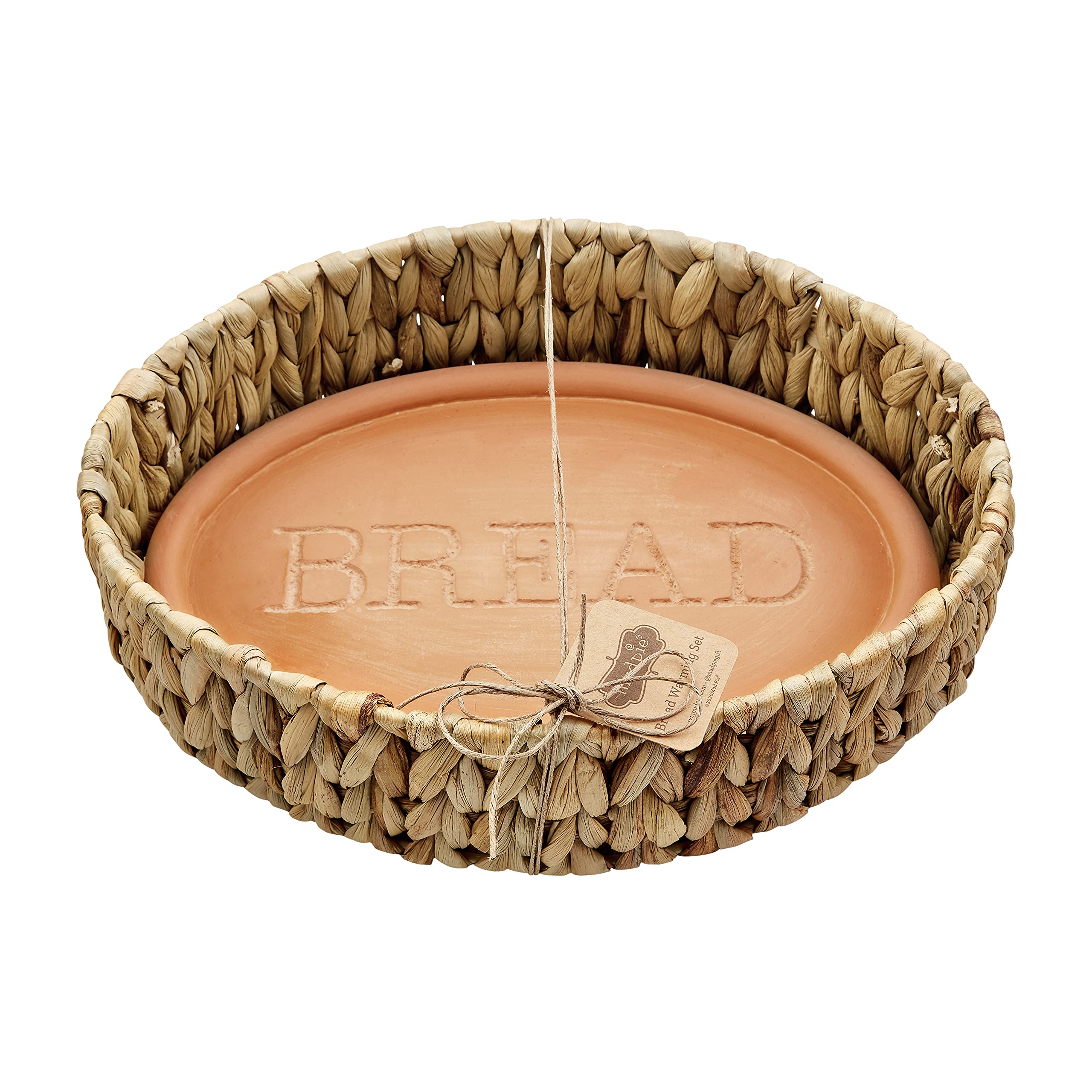 Mud Pie Set Piatto Per Cracker In Terracotta Con Pinze In Legno - Piatto 33 Cm, Pinze 16,5 Cm, Lavabile In Lavastoviglie - 5