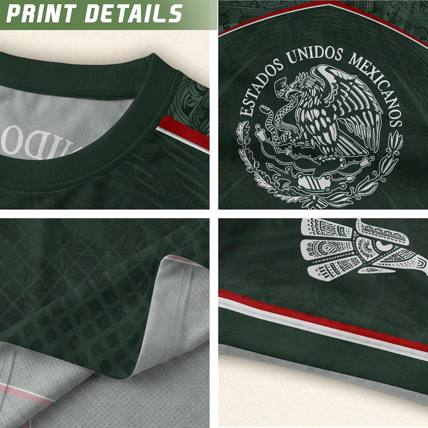 Mexico Soccer Jersey, Mexican Shirt for Women Men, Jersey De Mexico