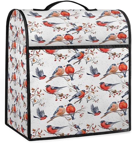 Funda para batidora de pollo retro con forma de gato compatible con 6-8 cuartos de galón divertida Kawaii Kitchen Aid Mixer a prueba de polvo con