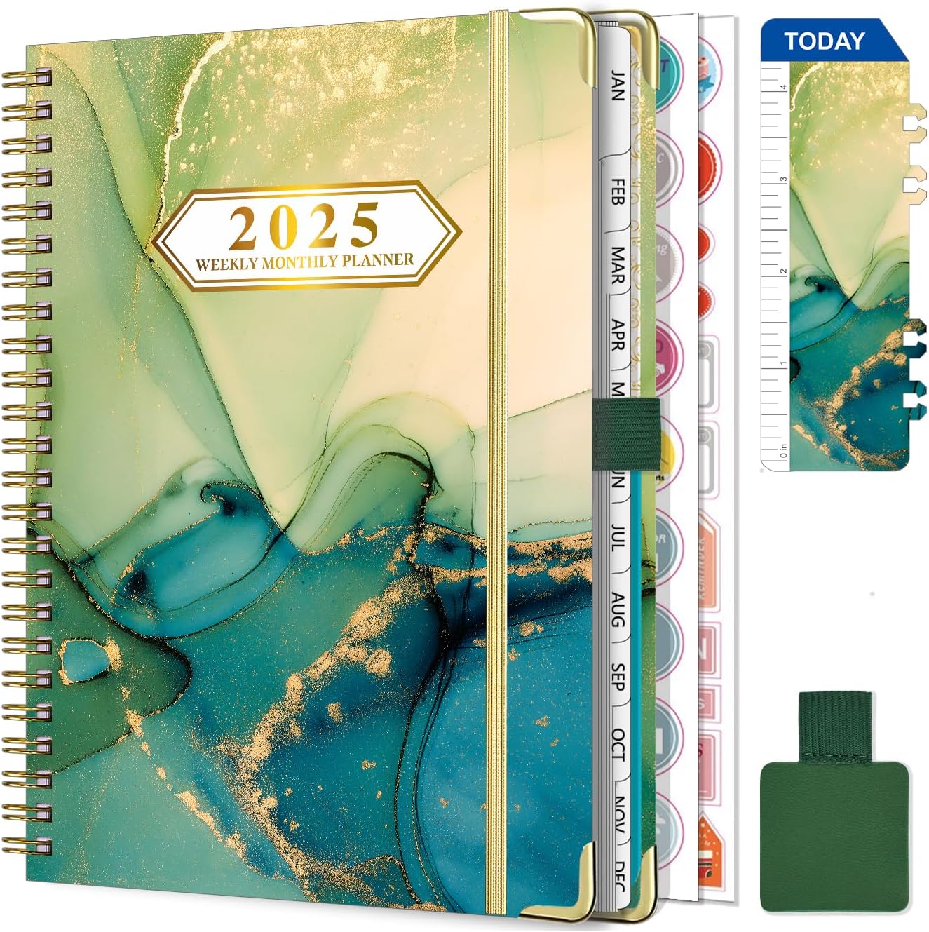 Agenda Settimanale 2025 In Formato A5 Con Copertina Rigida E - Foto 5