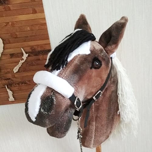 Miniatura 5 de Black halter for hobby horse stick horse - Hobby horse accessory