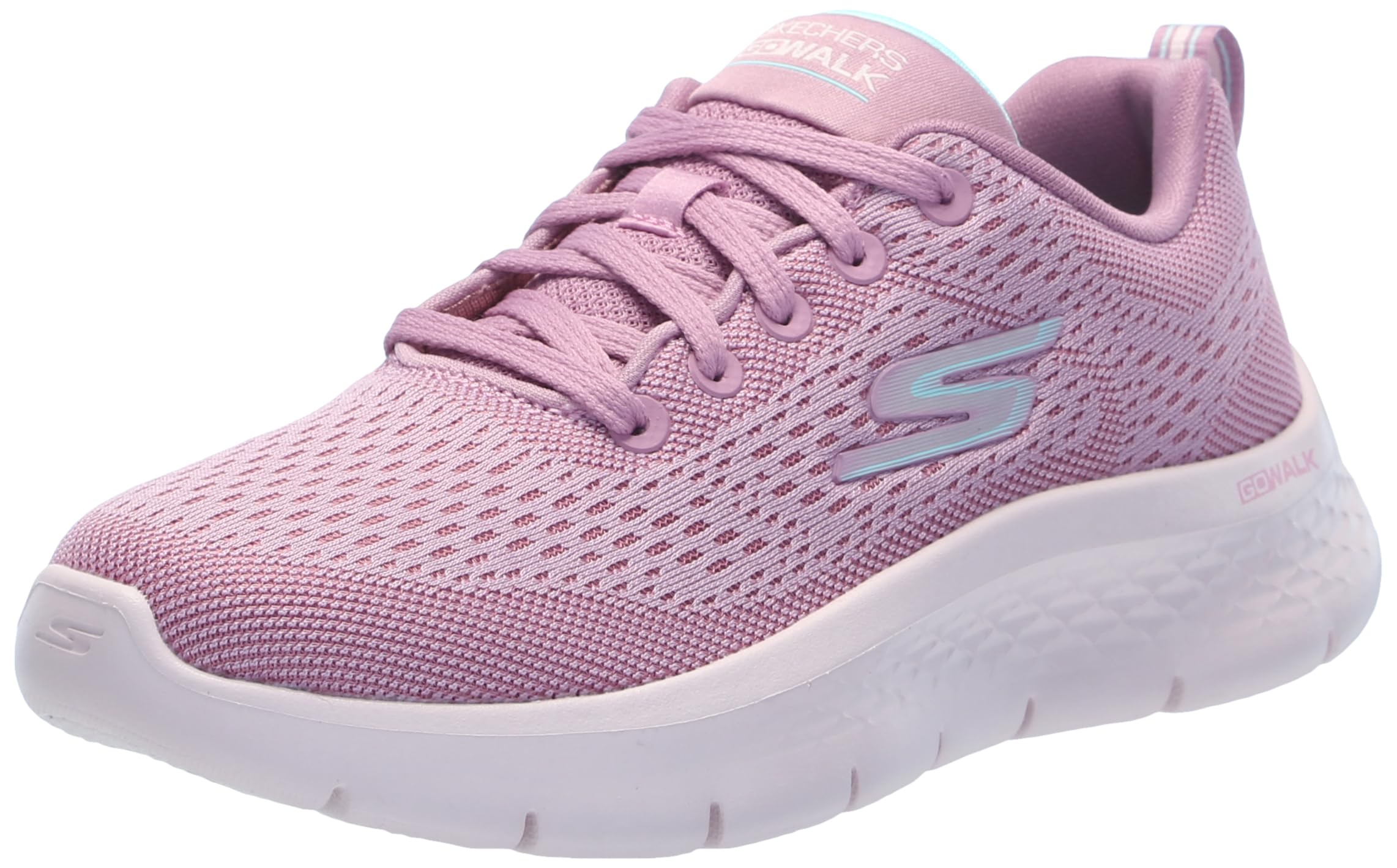 Skechers Women's Go Walk Flex Kali Sneaker, Mauve Textile/Trim, 5.5 UK