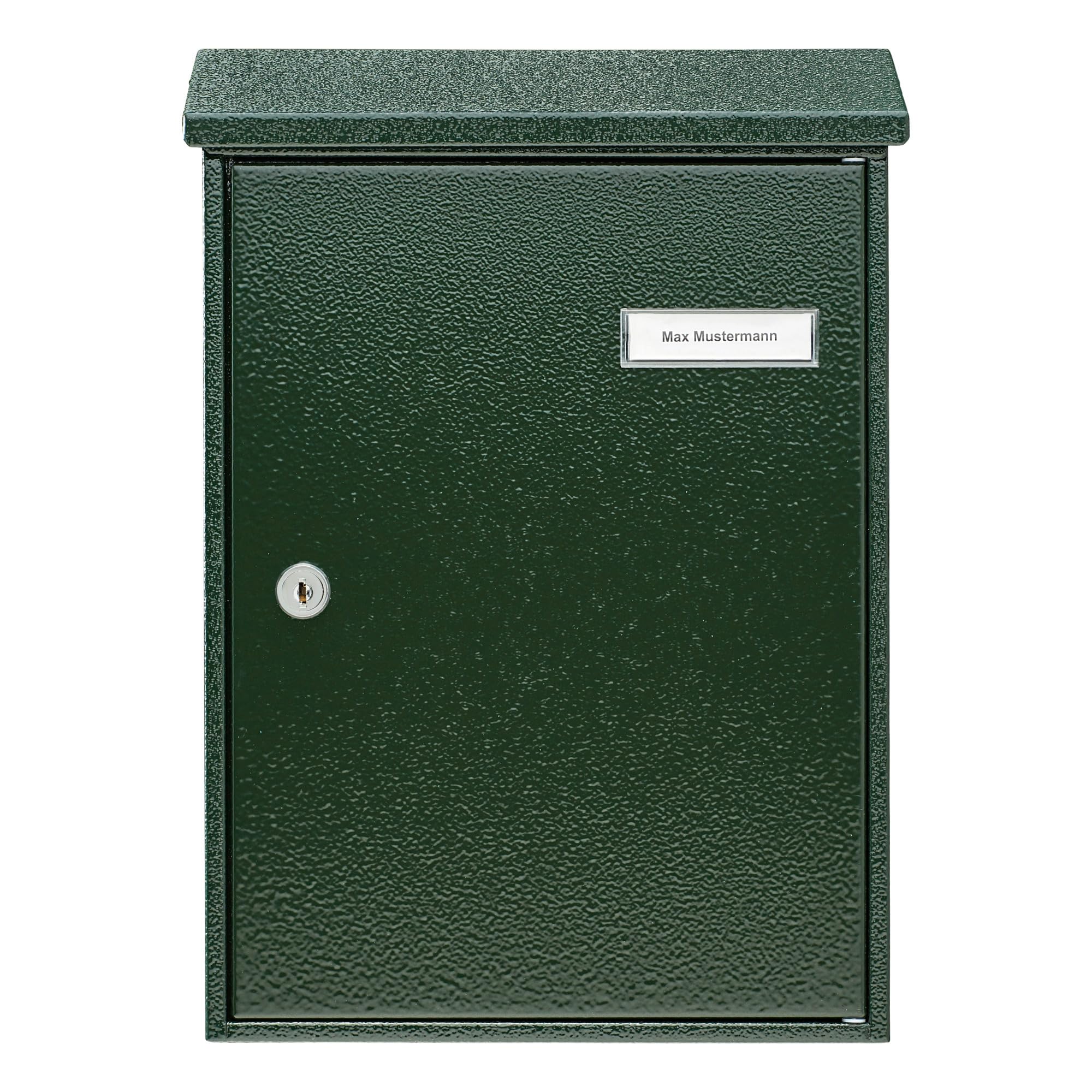 Burg-Wächter Briefkasten, A4 Einwurf-Format, Vollflächig verzinkt, Strukturlackiert, Letter 5832 GR, Grün