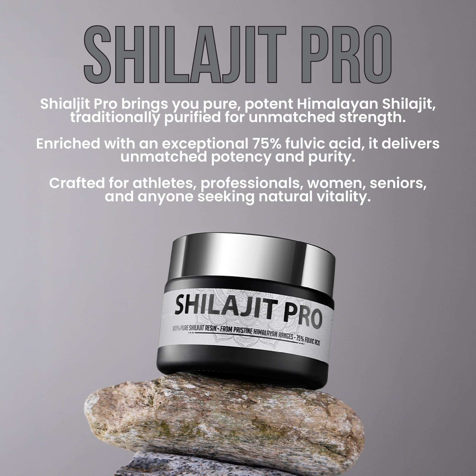 Shilajit Pro | Pure Himalayan Shilajit Resin | 75% Fulvic Acid | Lab Tested | Energy, Stamina & Strength Support | 25g — Amazon image 2