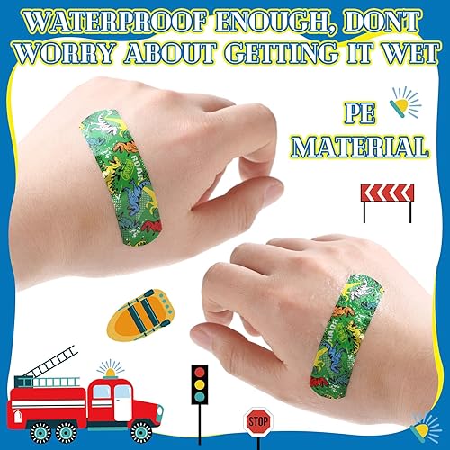 Miniatura 3 de 120 vendajes para niños a granel lindos vendajes flexibles de dibujos animados, impermeables, transpirables, tiras que protegen cortes y rasguños