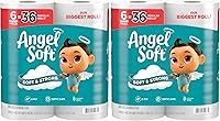 Vista 11 de Angel Soft Papel higiénico, 4 mega rollos = 16 rollos regulares, suave y resistente
