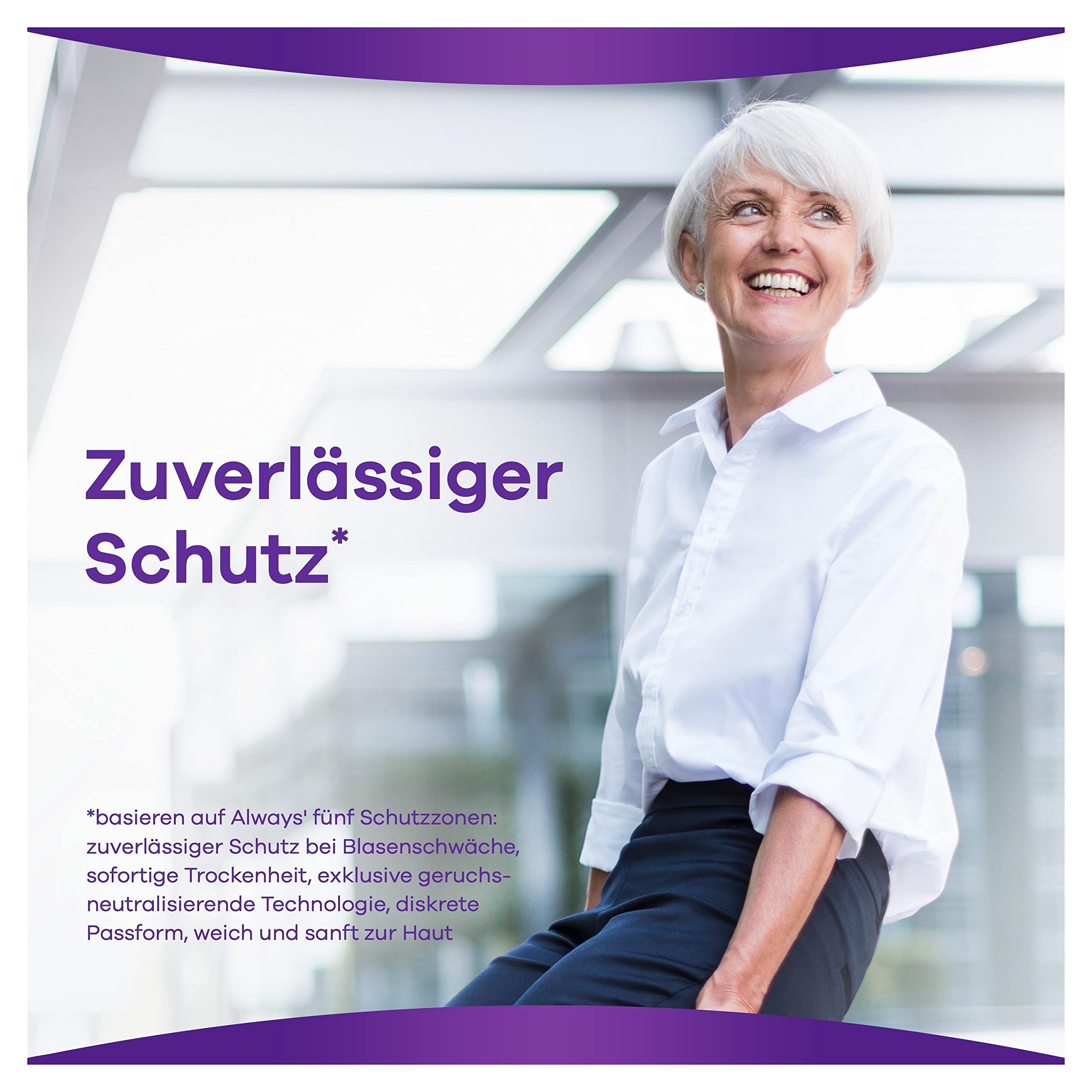 Always Discreet Inkontinenz-Höschen Super Monatspaket bei Blasenschwäche, Größe M, 36 Höschen (4 Packungen x 9 Stück)