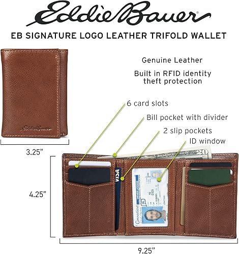 Miniatura 8 de Cartera Trifold Signature de Eddie Bauer para Hombre