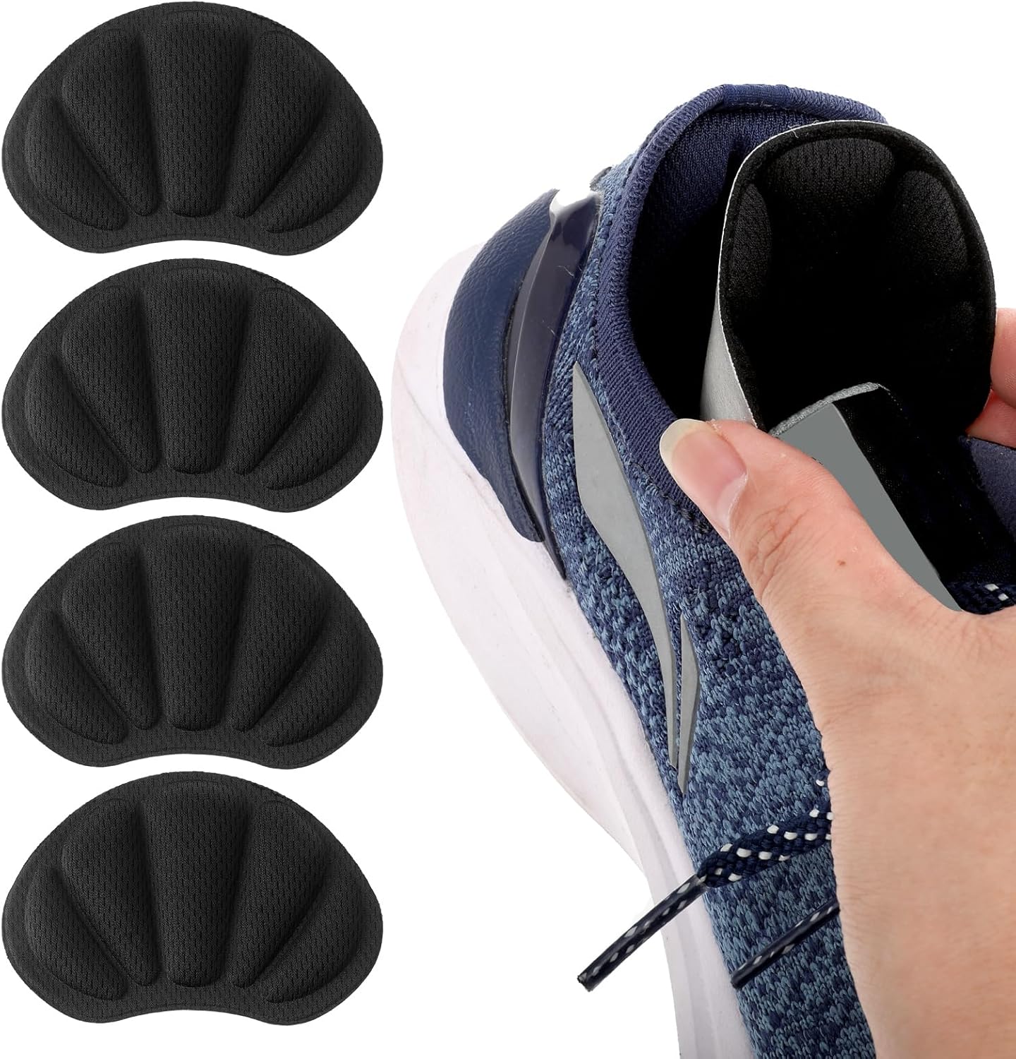 WLLHYF Heel Pads Inserts, 2 Pairs Grips Shoes Pads for Shoes Adhesive Heel Grips Liner Heel