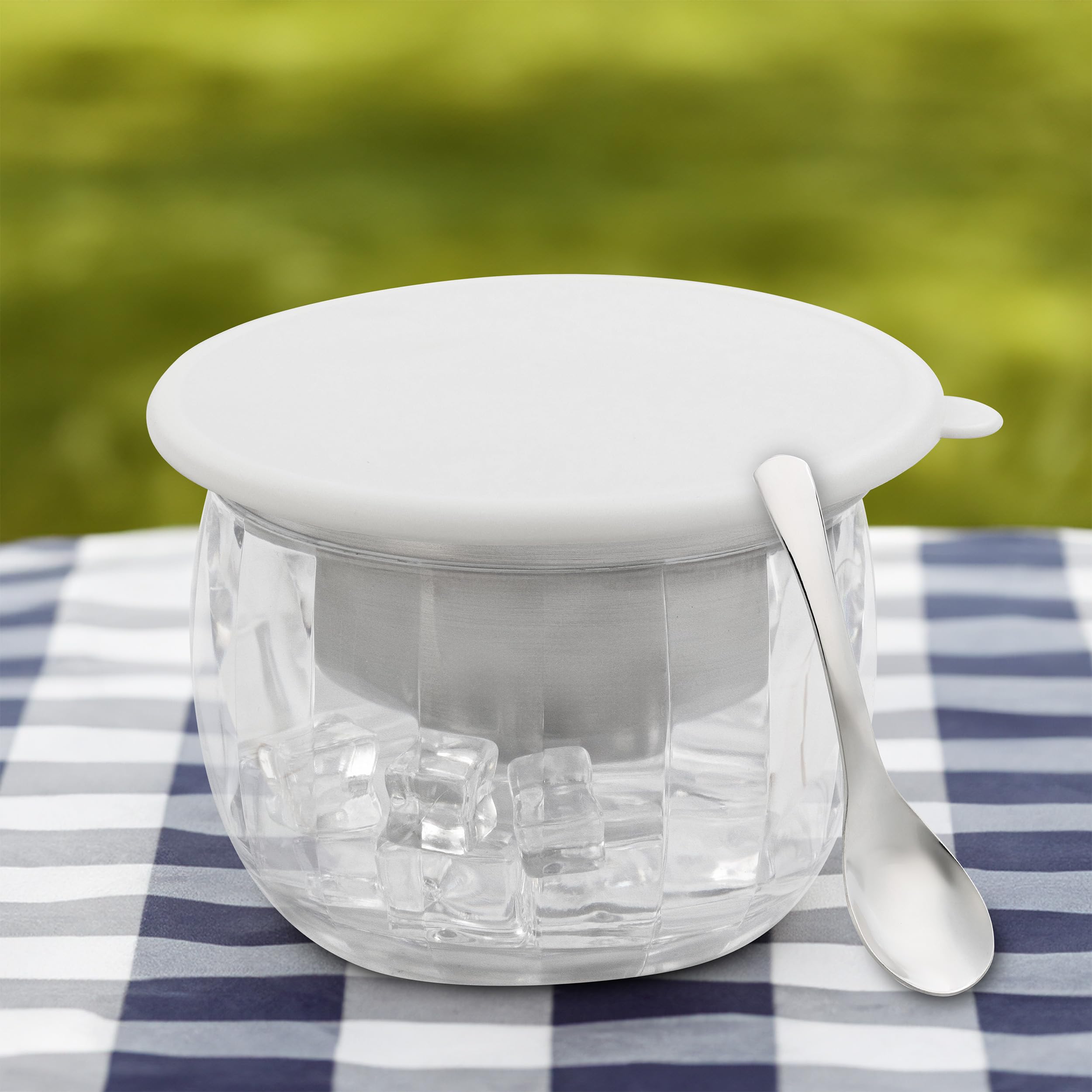 BIUDECO 1 Set Dry Ice Transparent Bowl Shrimp Cocktail Serving Dish Serving Bowls Ice Cream Serving Dishes Guacamole Ice Cream Containers Cocktail Container Decorative Bowl Household Glass - View #9