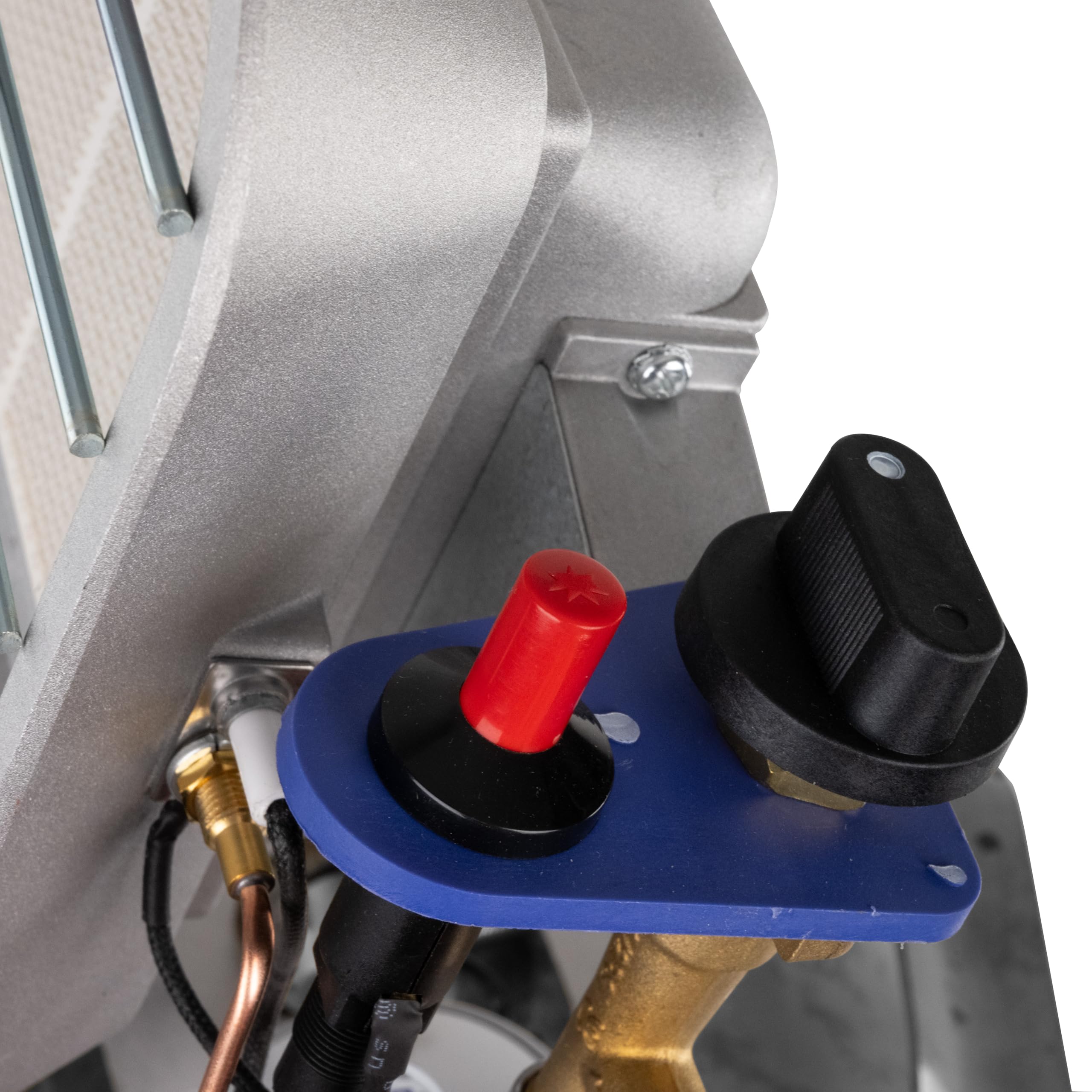 Güde Gasheizstrahler GHS 4200PIEZO (2,9-4,5 kW Heizleistung, 210-327 g/h Gasverbrauch, 40 cm Gasschlauch, rostfreier Reflektor, Schutzgitter, Druckminderer, Piezozündung, Thermosicherheitselement)