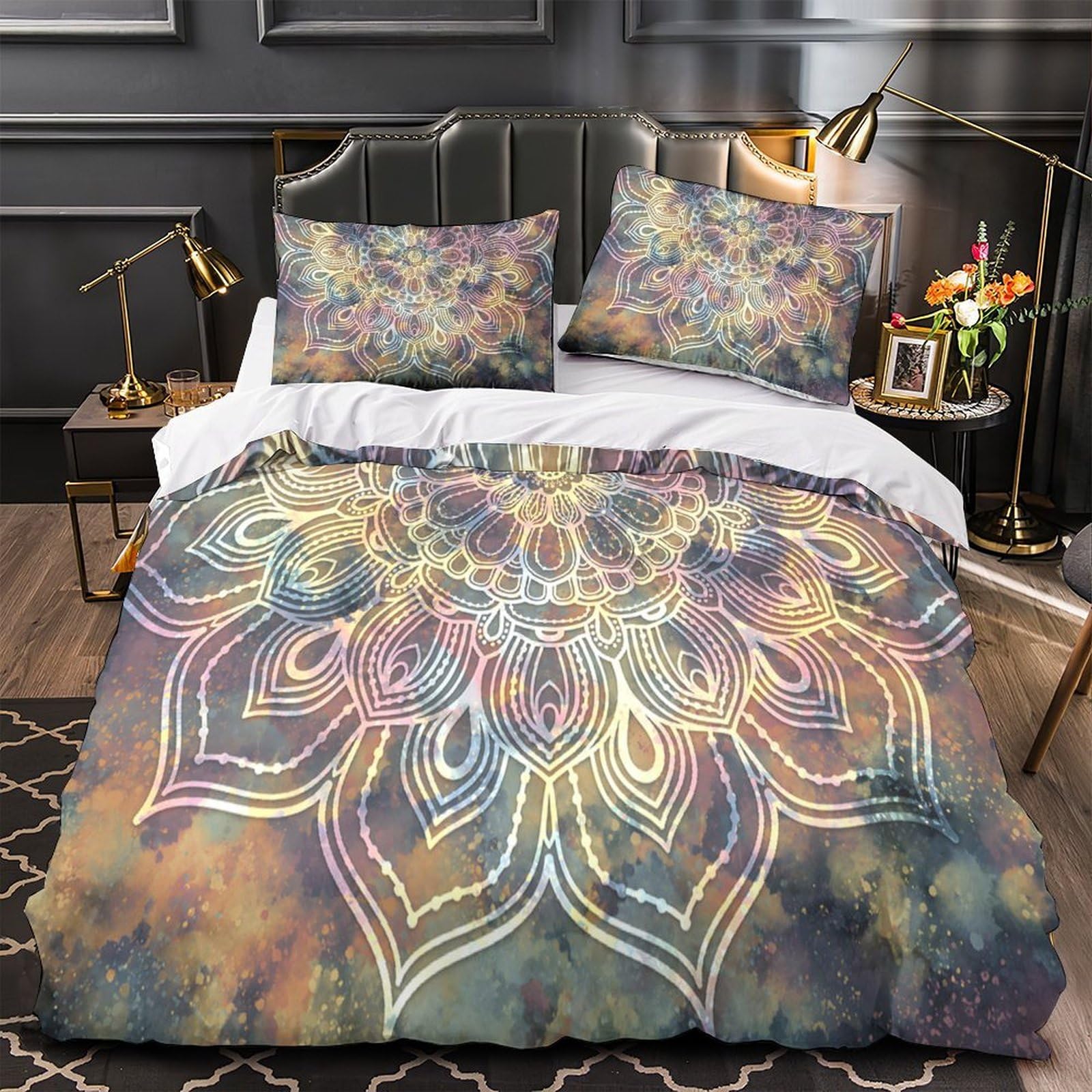 Housse de couette fermeture éclair en microfibre super douce 260x220