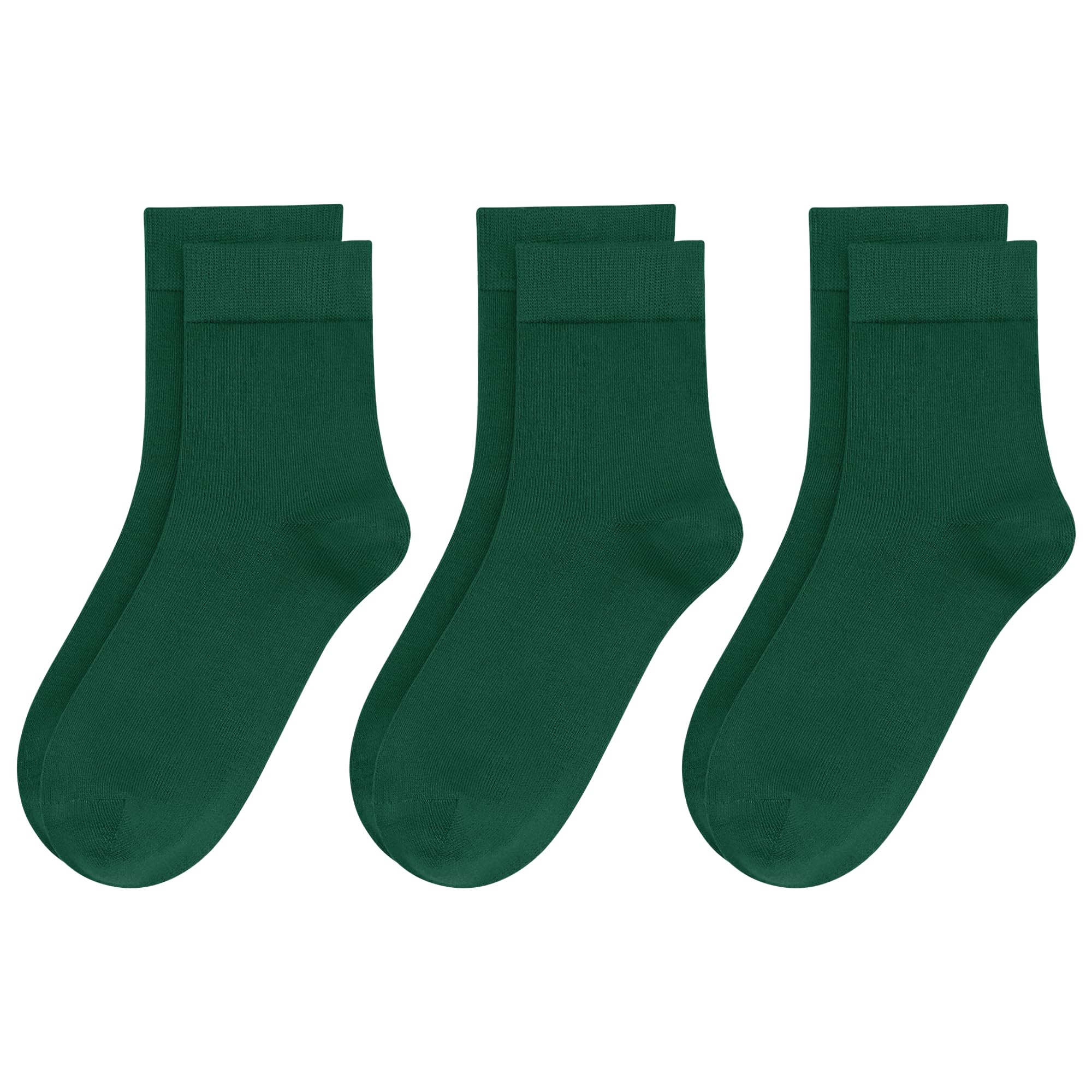 Womens Viscose Bamboo Crew Socks Thin Casual Ultra Soft Colorful Above Ankle Socks Breathable Comfortable 3/6 Pairs