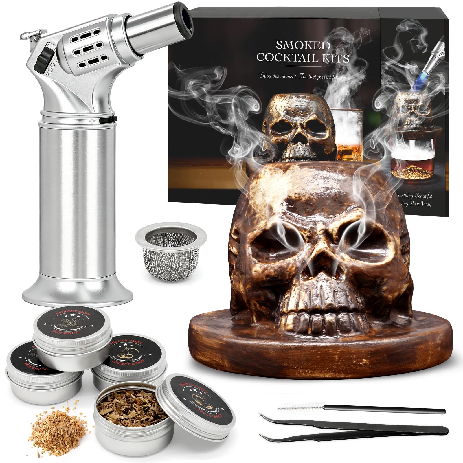 Amazon.com : Old Fashioned Smoker Kit, Whiskey Bourbon Cocktail