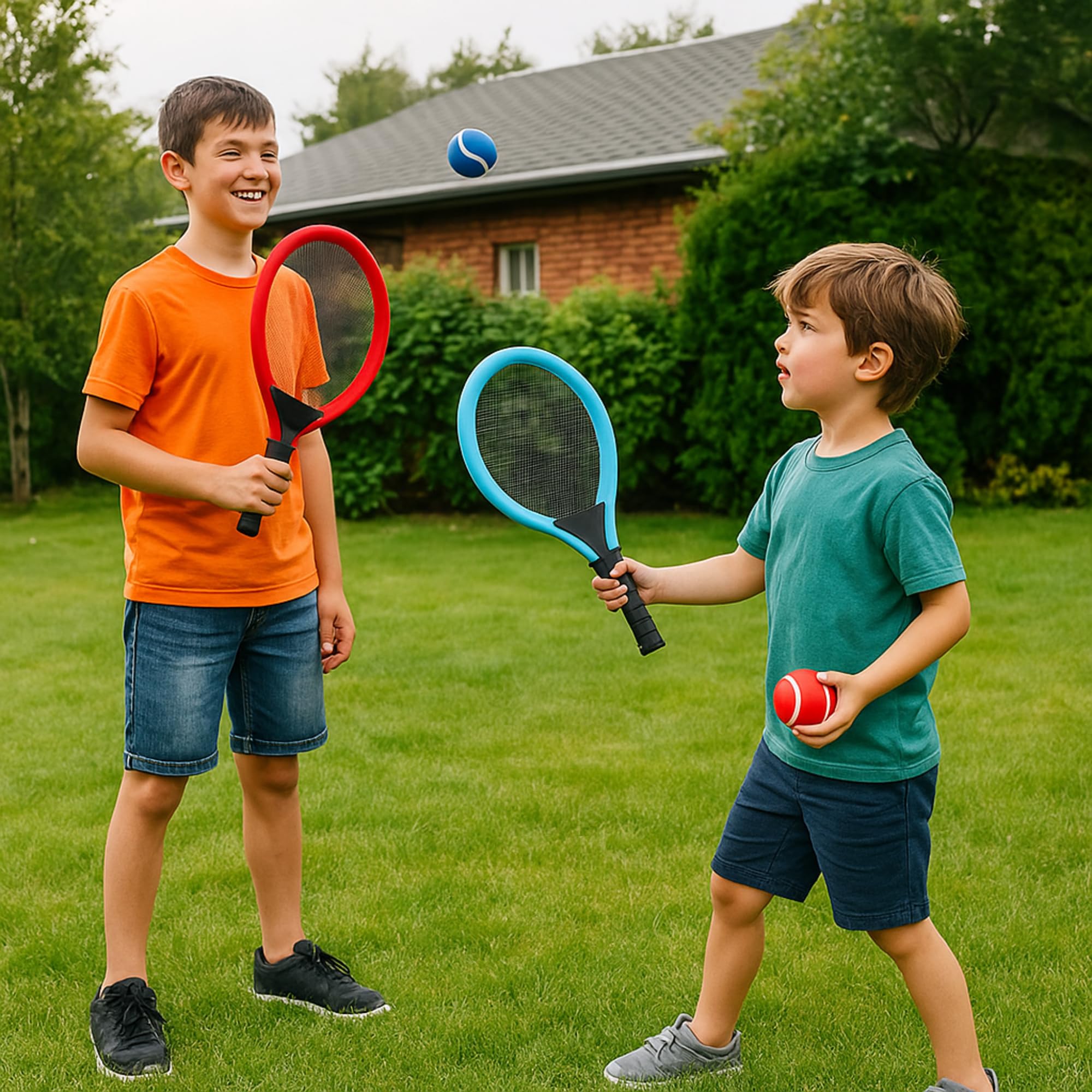 Jeu extérieur 3 en 1 pour enfants Volley-ball, Tennis et Badminton