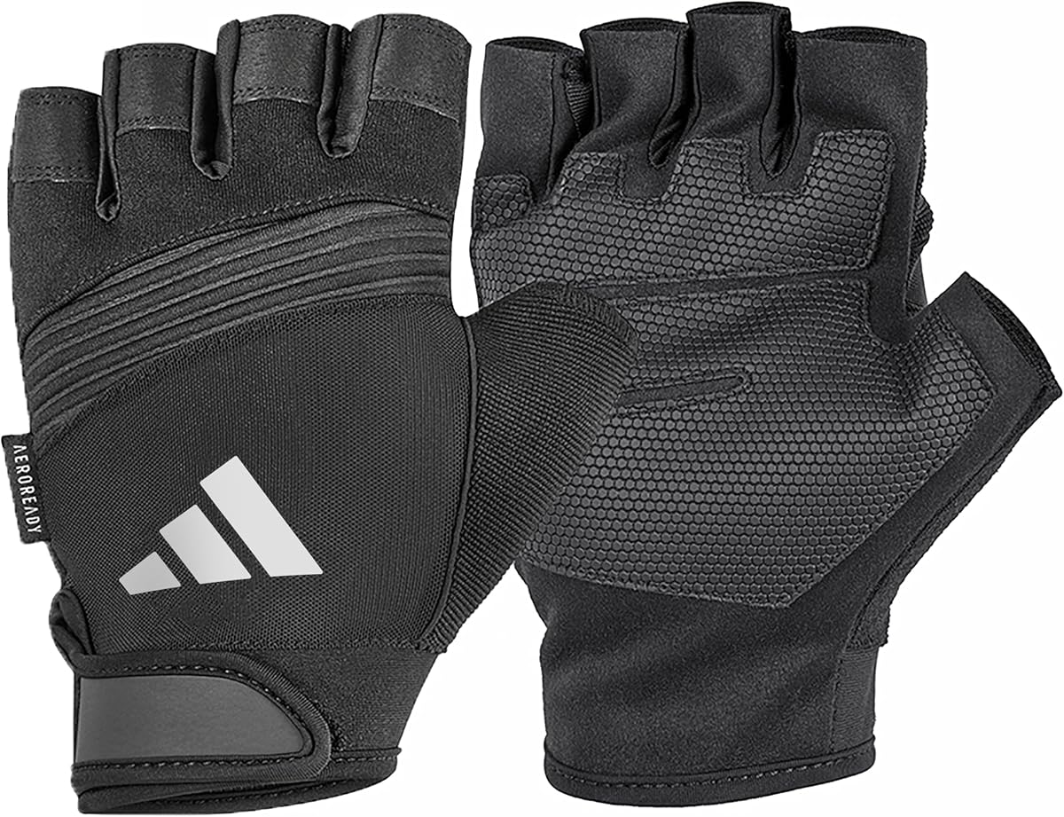 Aeroready Performance Weightlifting Gloves, Fingerless Workout Gloves