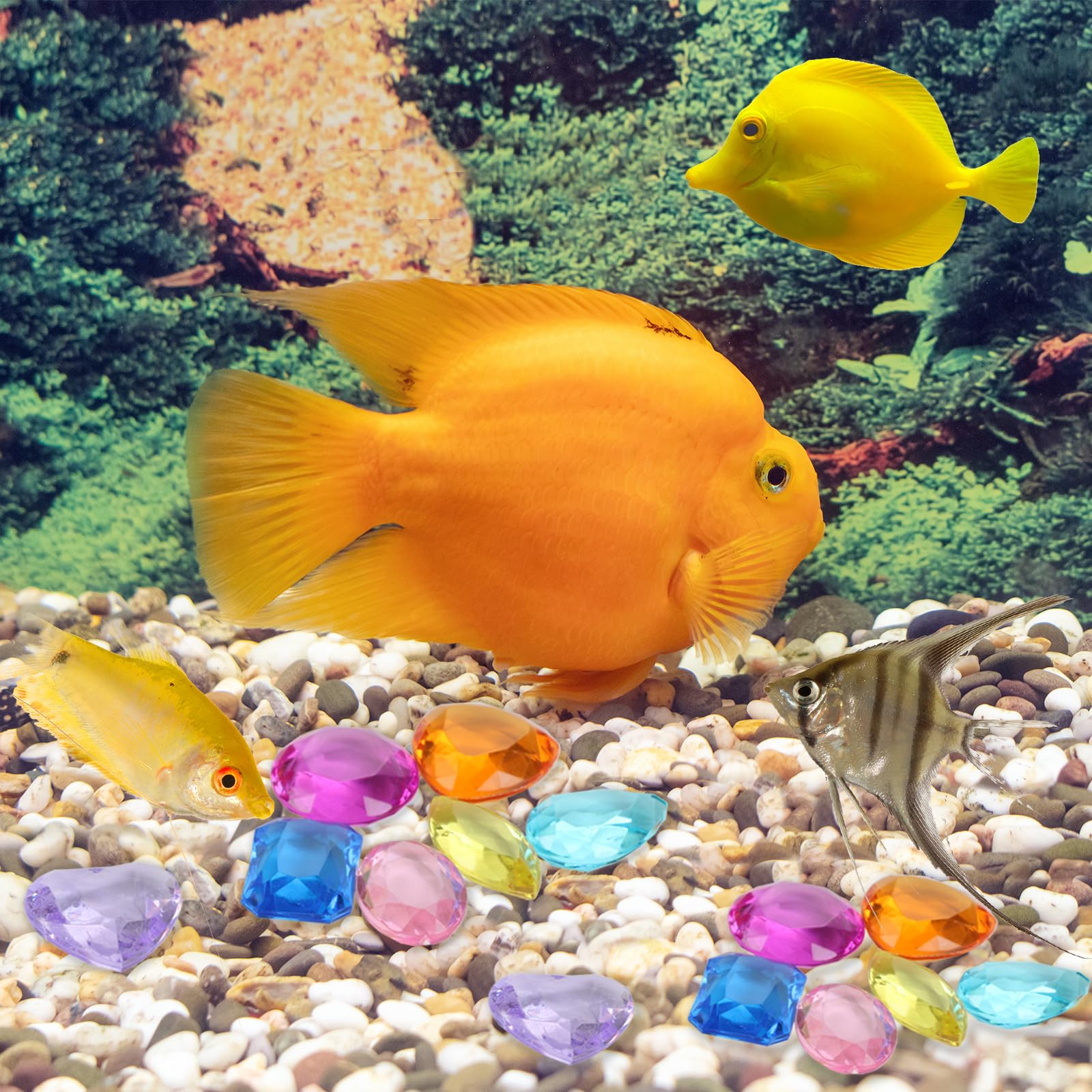 20 Gemme Acriliche Per Bambini – Diamanti Colorati 30 E 40 Mm – Per Caccia Al Tesoro E Giochi In Piscina