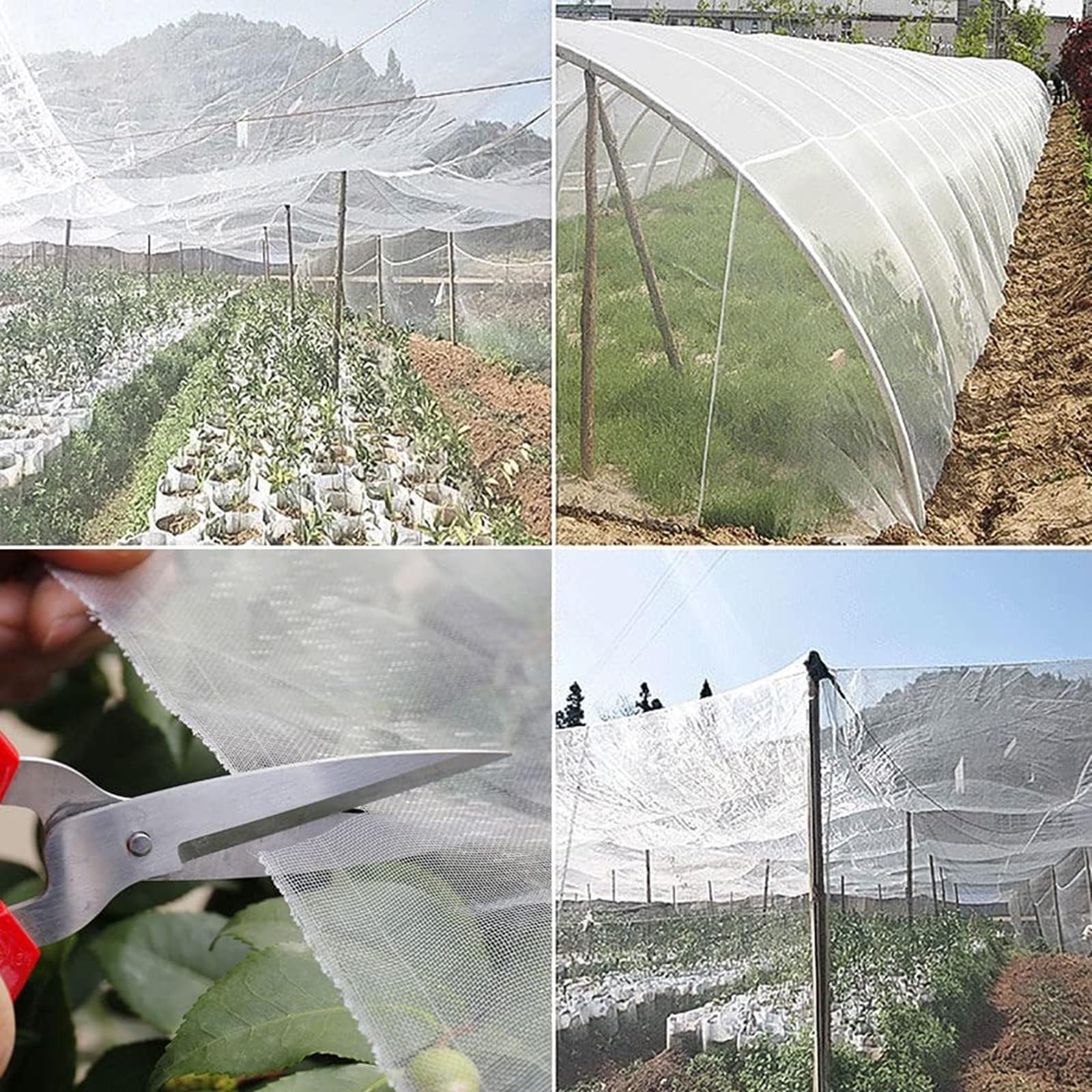 Rete Antigrandine per Orto, Rete Anti Insetti Anti-UV, Zanzariera a Metro, Reti Protettive da Giardino, Rete di Protezione a Maglia Fine per Proteggere Serra Frutteti Colture (Size : 5x10m)