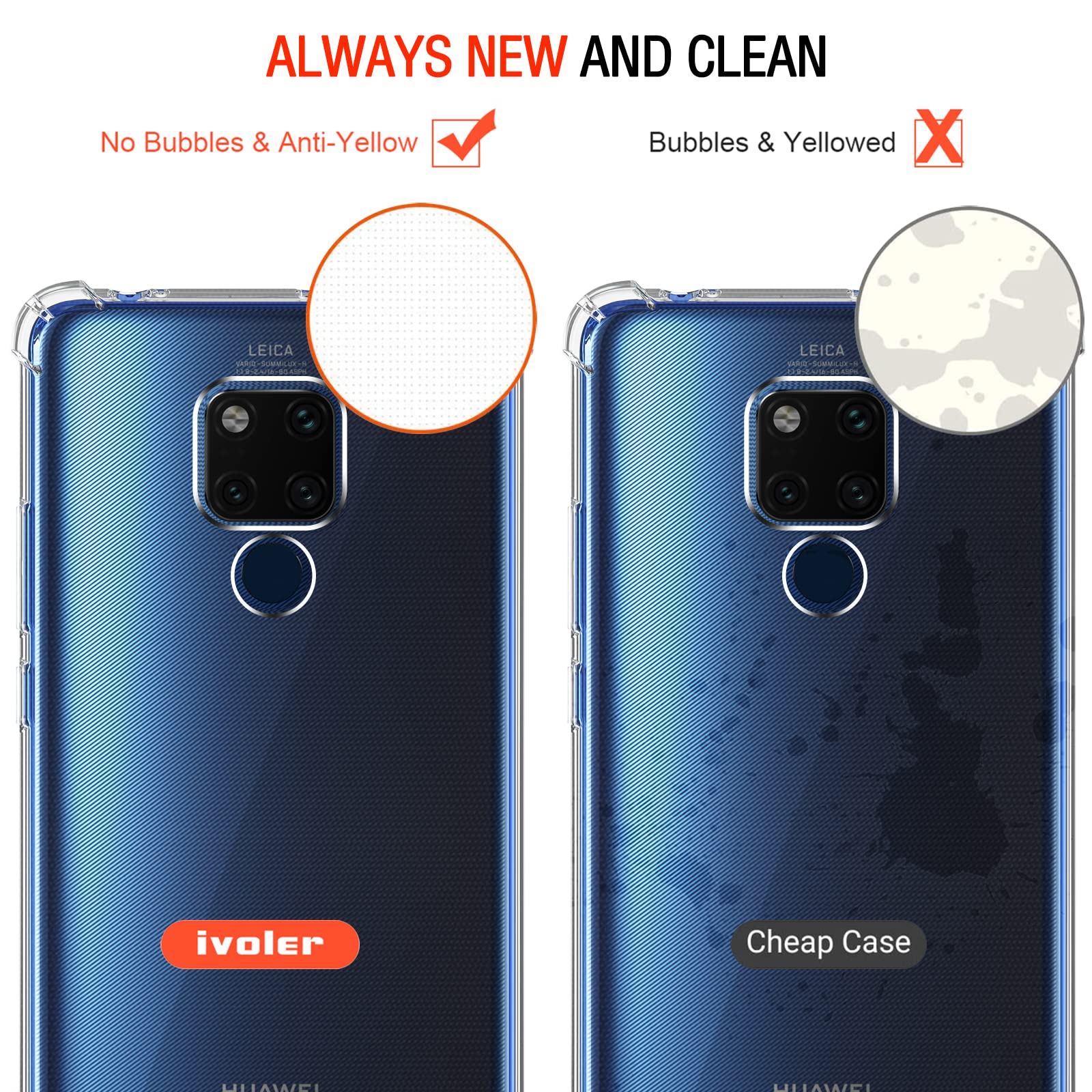 iVoler Cover per Sasung Galaxy A33 5G, Custodia Trasparente per