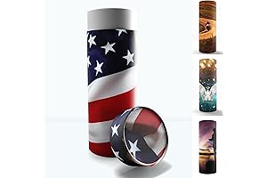 American Flag Men's Biodegradable Urns for Water Burial