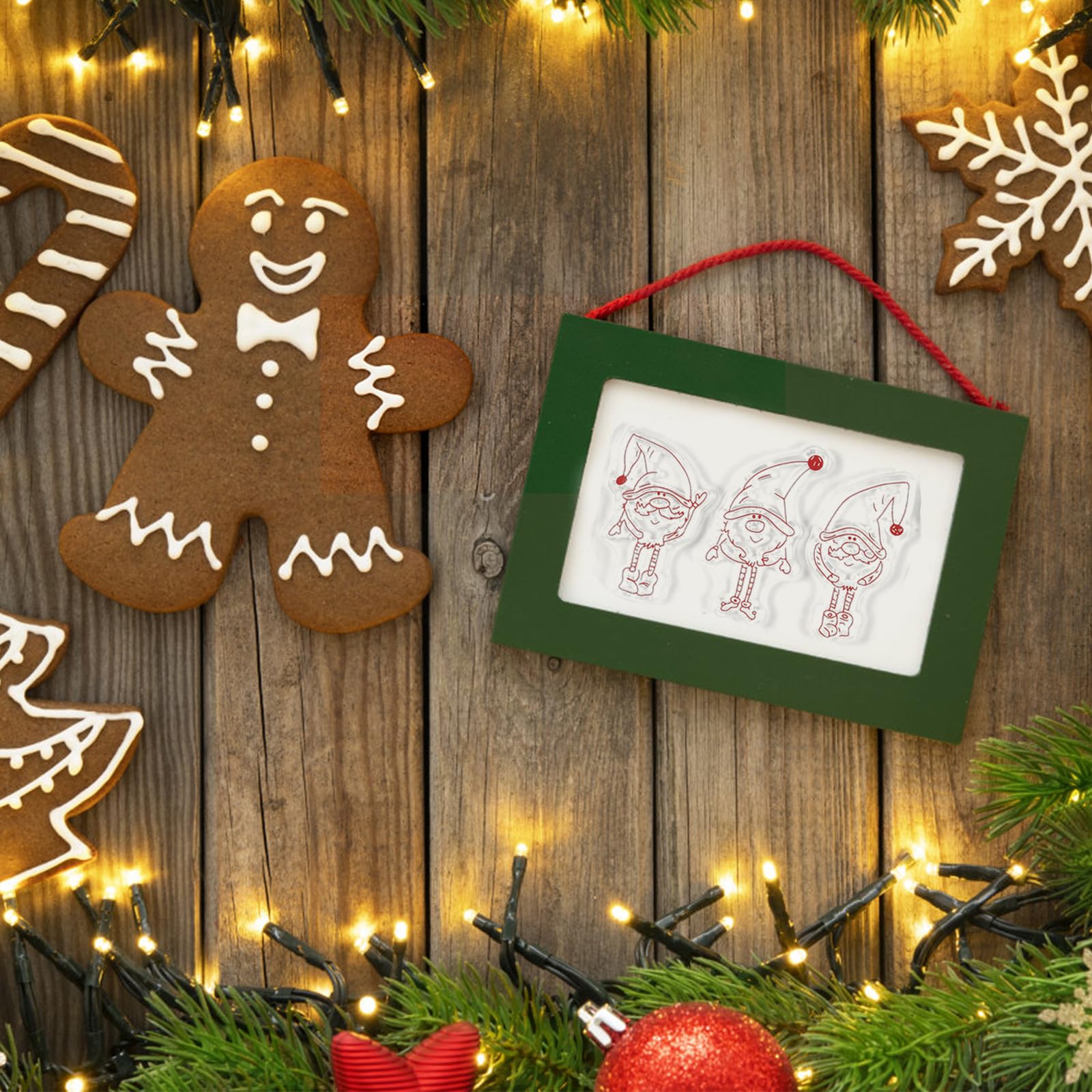 Weihnachts Silikonstempel Set - 4 Clear Stempel Mit Deutschen Motiven Für Karten