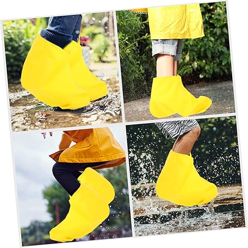 Miniatura 7 de BESPORTBLE 4 pares de fundas de silicona para zapatos protectores de botas de zapatillas resistentes al agua cubierta de botas de lluvia
