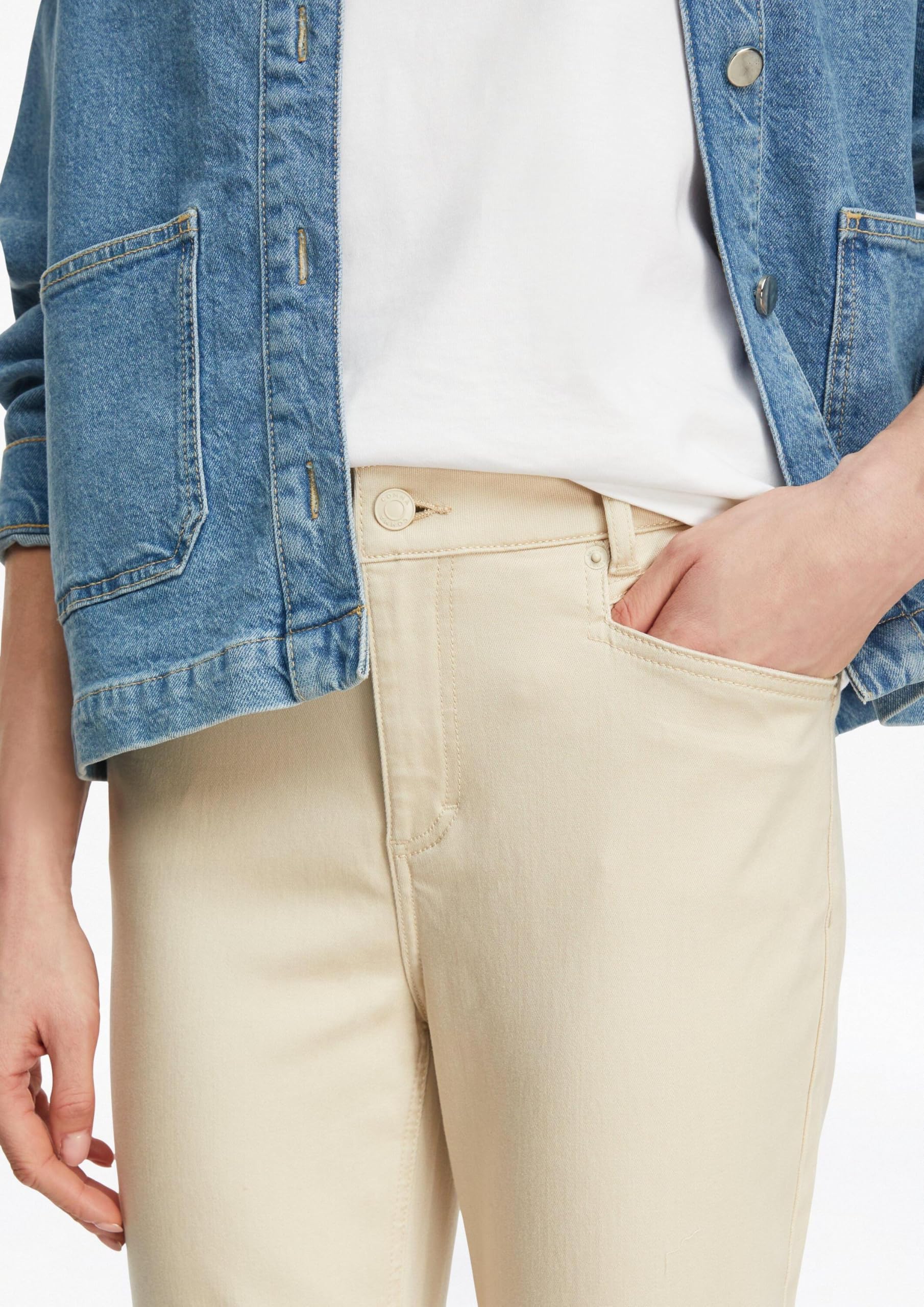 Comma June - Coloured Denim aus elastischem Lyocell-Baumwoll-Mix