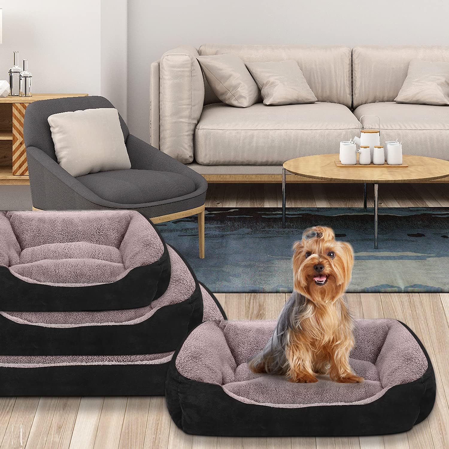PUPPBUDD Pet Dog Bed for Medium Dogs(XXL-Large for Large Dogs),Dog Bed with Machine Washable Comfortable and Safety for Medium and Large Dogs Or Multiple : Pet Supplies