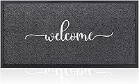 Vista 17 de AAZZKANG Tapete de bienvenida antideslizante para exteriores, atrapa rápidamente la suciedad, fácil de limpiar, para puerta delantera, interiores