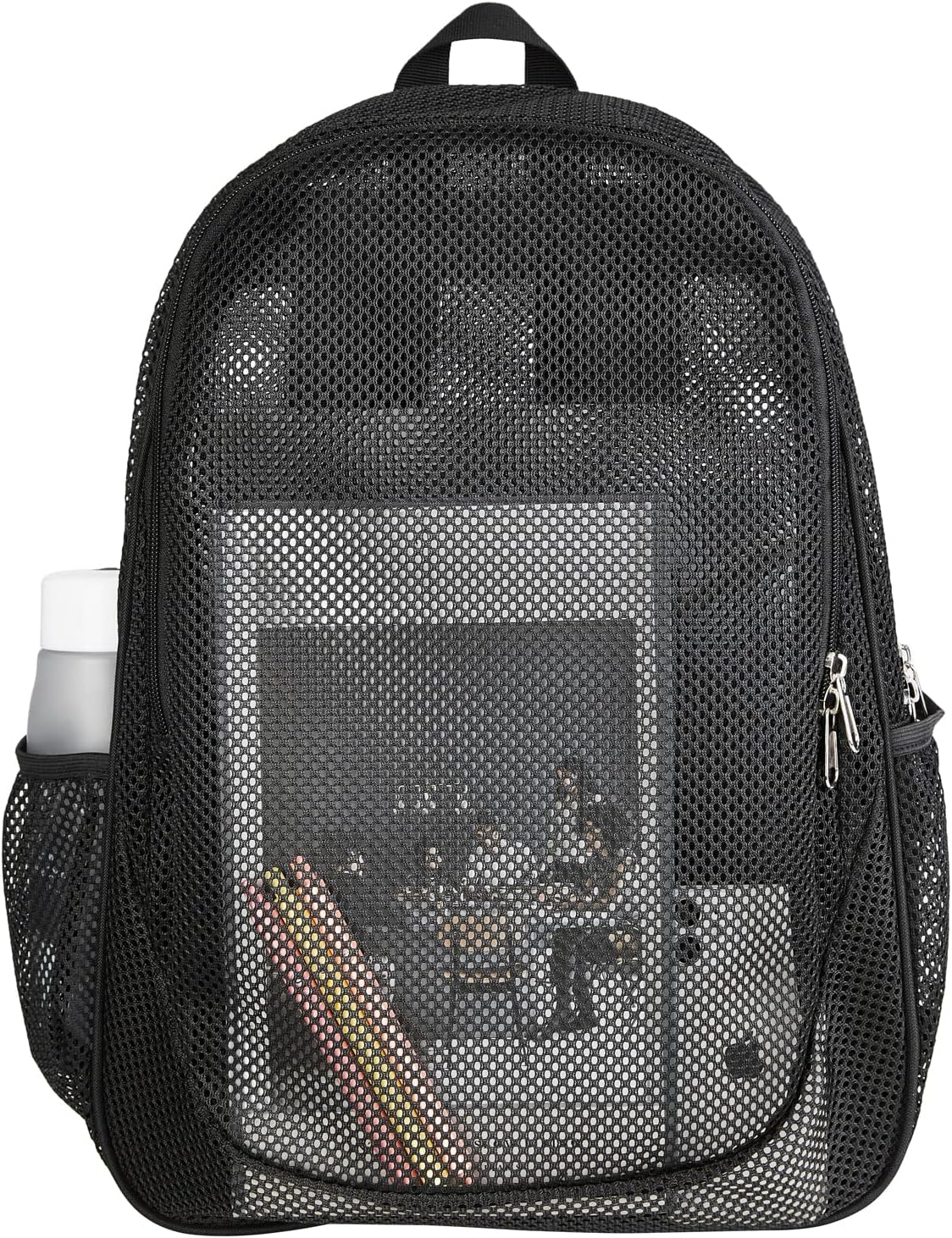 Clickslock Heavy Duty Mesh Backpack, See Through Mesh