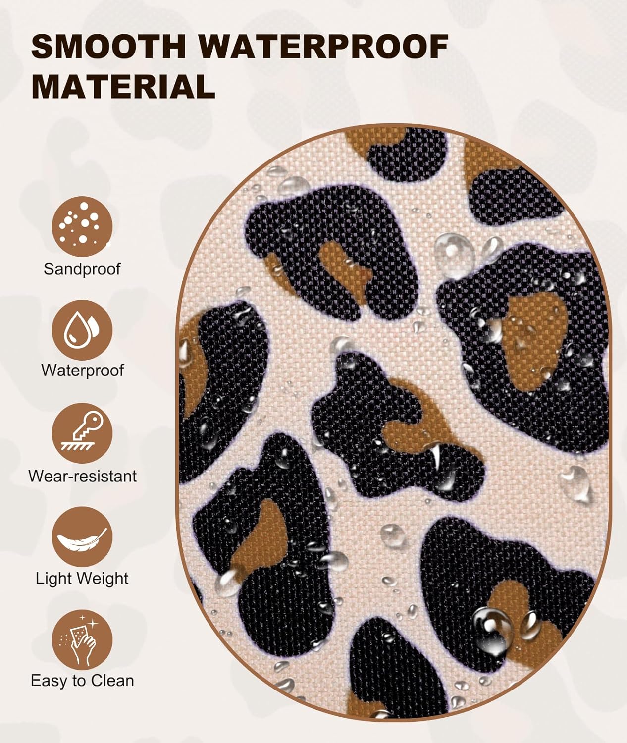 Extra Large Beach Bag Waterproof Beach Totes Bags for Women, Lightweight Foldable Pool Bag with Zipper Wet Compartment - Image 2