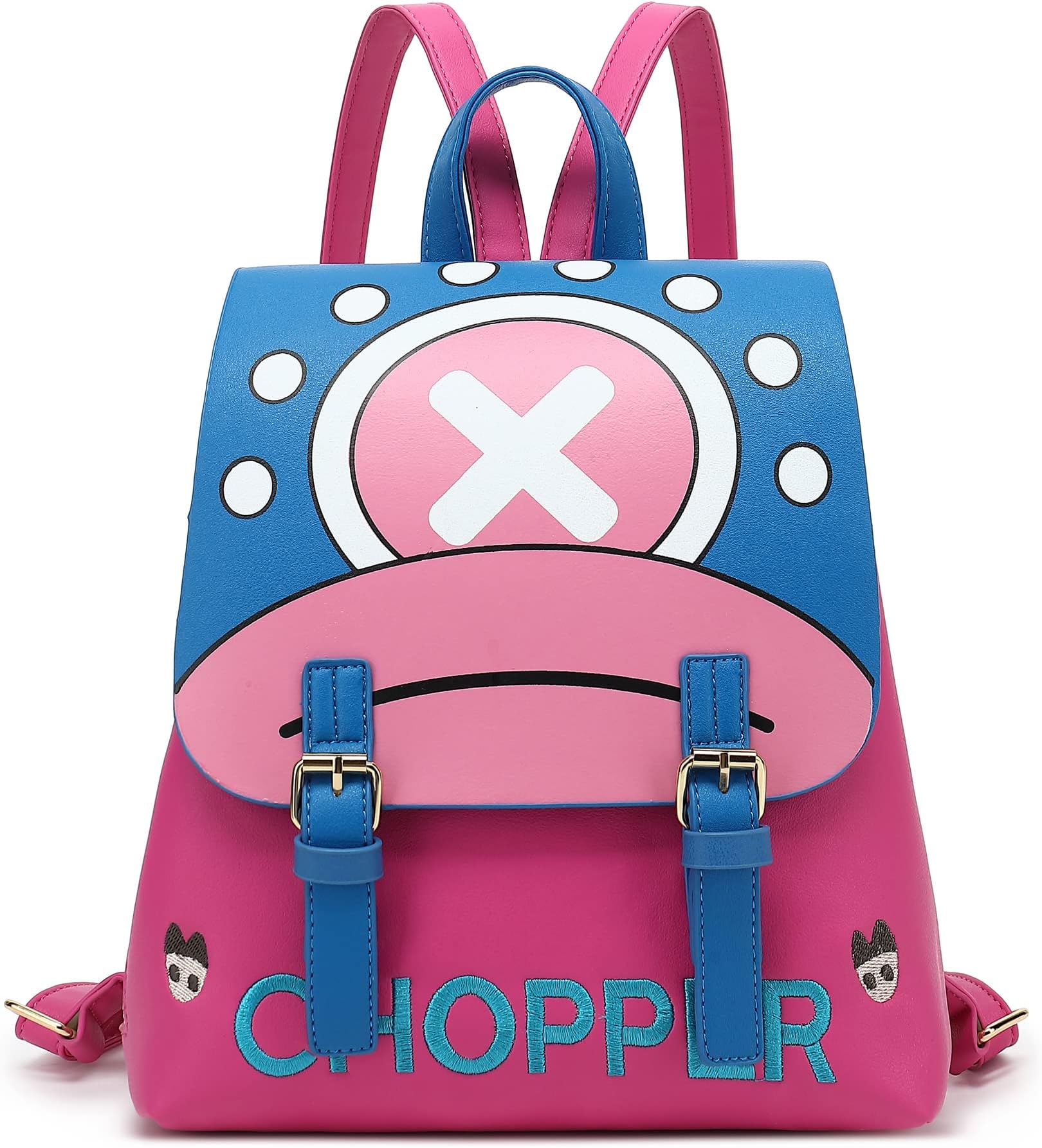 NaOHshpAnime Tony Tony Chopper Backpack Purse for Fans, Girls Cute Cosplay Small Backpack School Bag Shoulder Bag